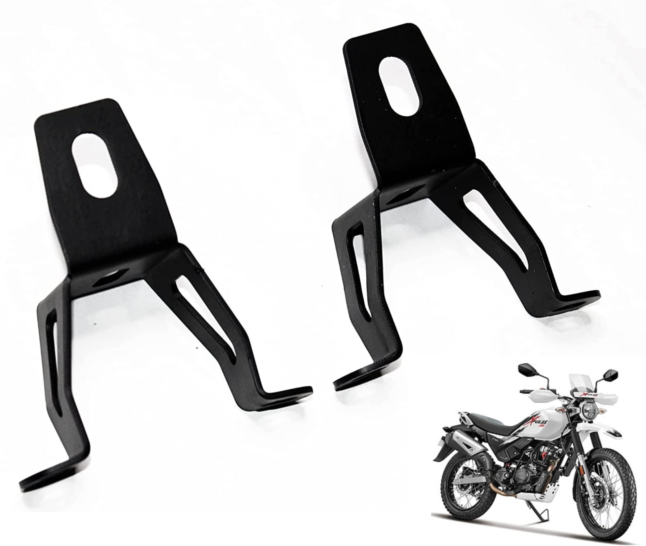 Mikanix Xpulse 200 Bike Fog Light Clamp / Fog Light Holder Mounting Bracket Set of 2 Bike Headlight Mount