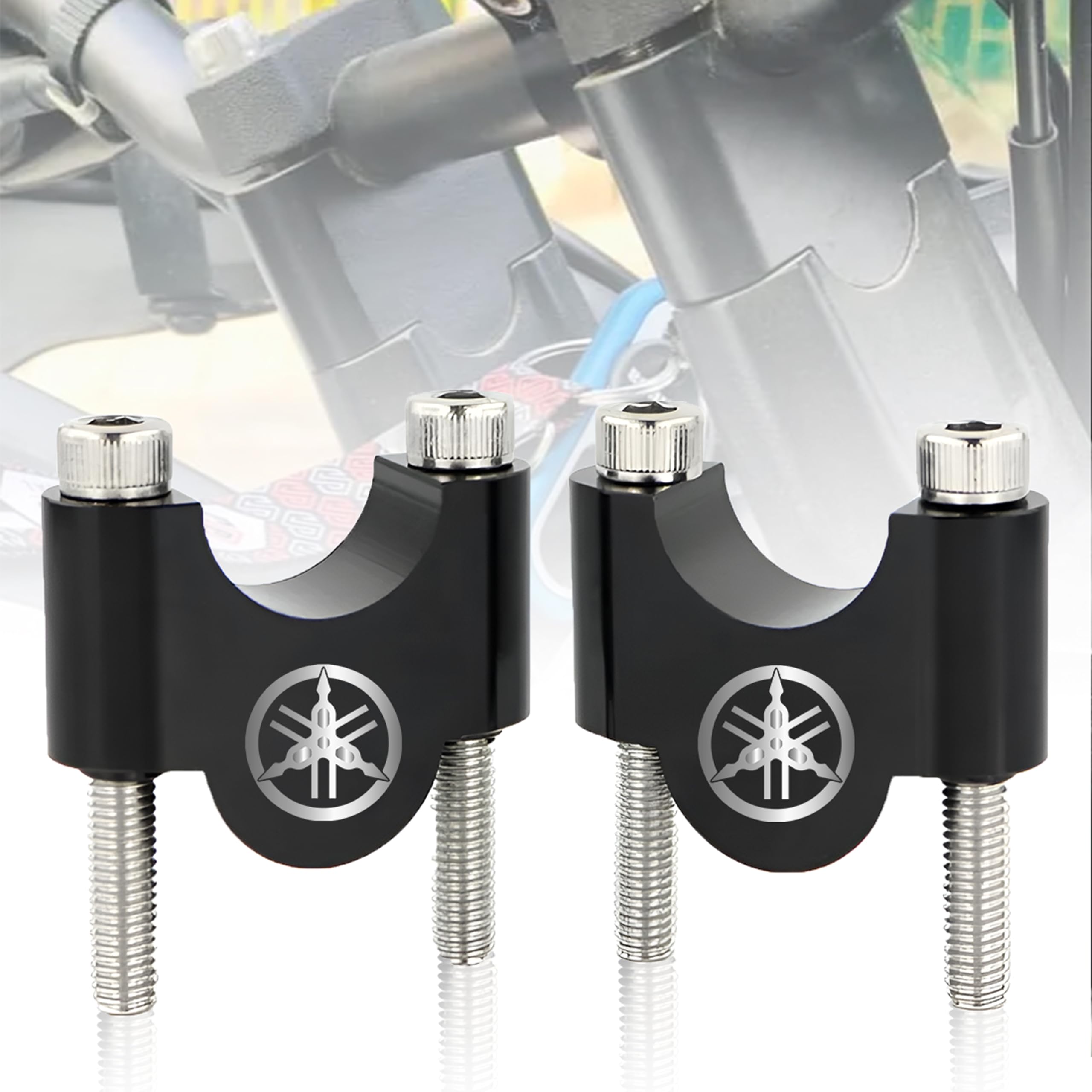 OBEROI'S TRADERS Bike Handlebar Riser | Handle Height Raiser Clamp Kit | Enhanced Comfort and Control | Compatible with Yamaha FZS All Series