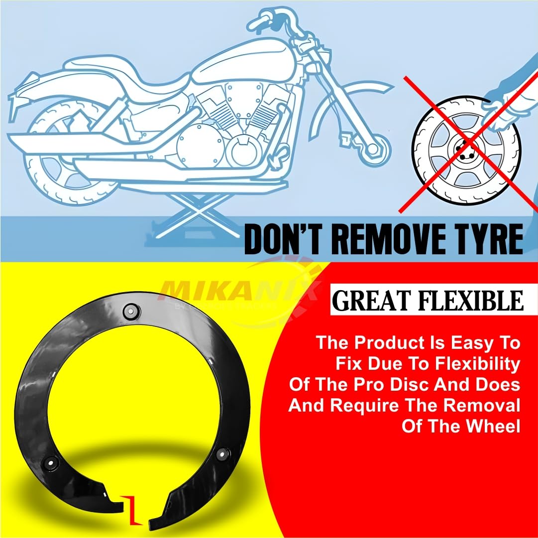 OBEROI’S Traders Universal Front/Rear Pro Disc Wheel Cover 17 Inch Bike Fairing Kit