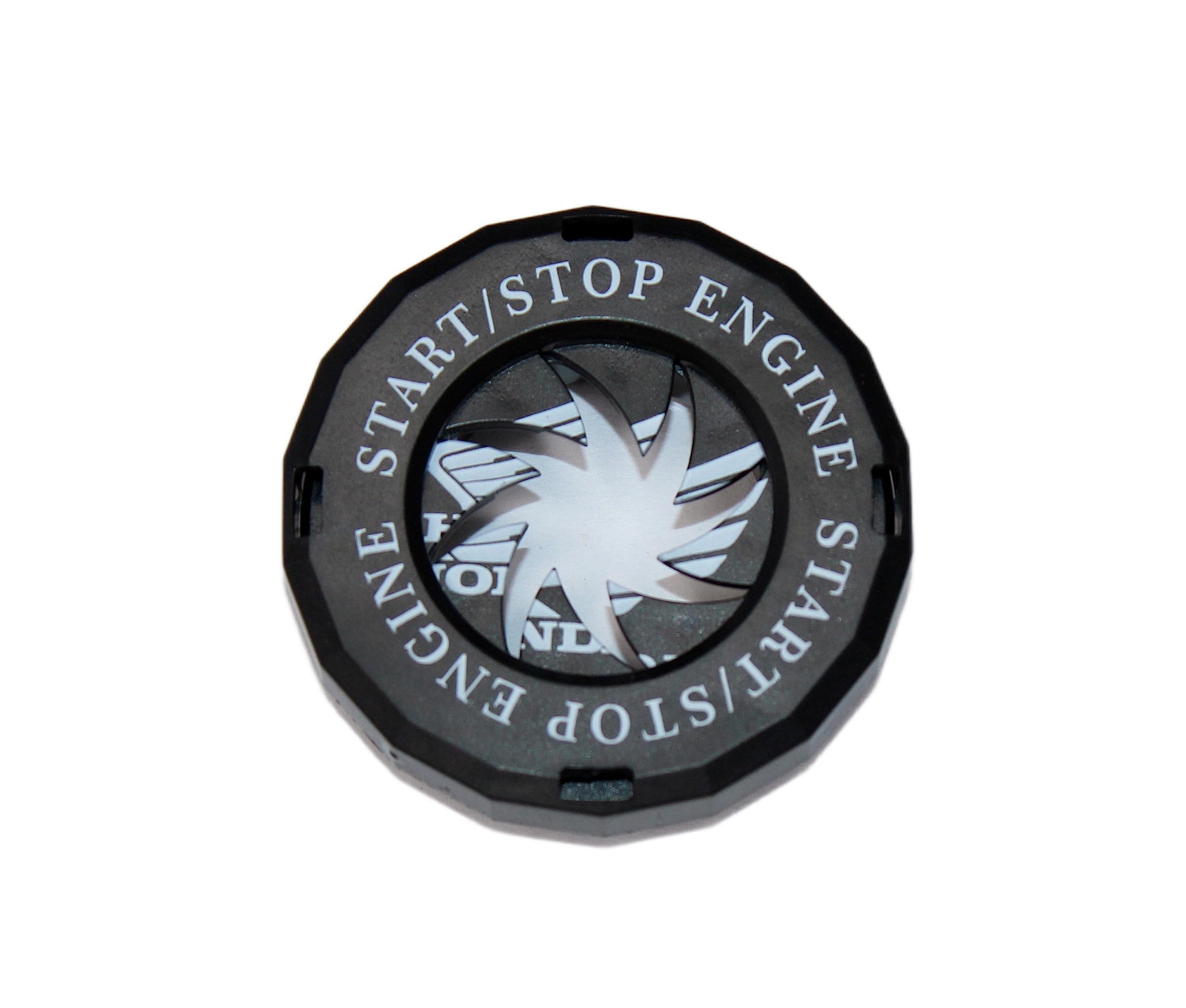 Rotary Bike & Car Engine Start/Stop Switch Cover/Ignition Lock Cap Cover Push Button Decorative Auto Accessories for All Bikes & Cars