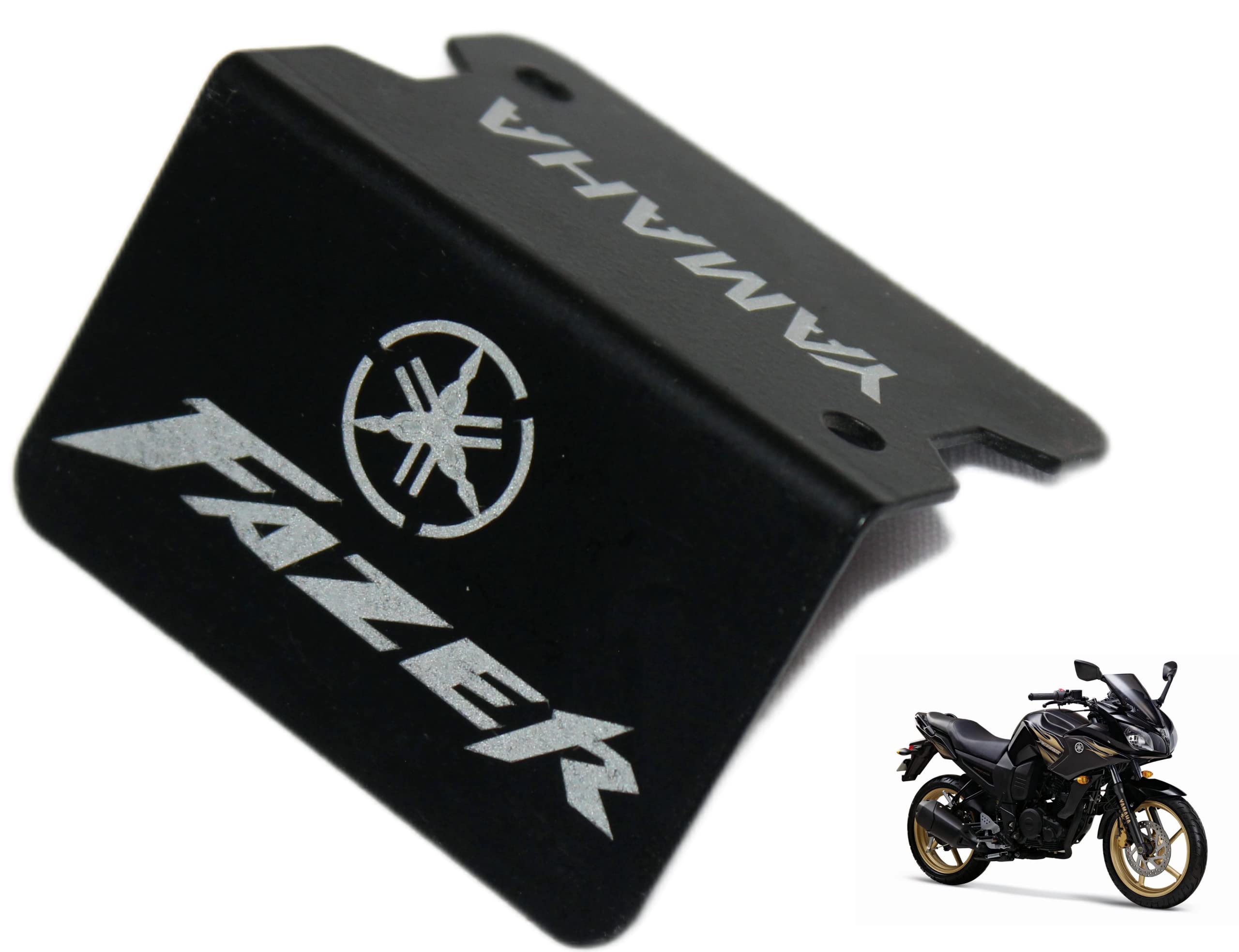 OBEROI'S TRADERS Fazer Stainless Steel Bike Front Disc Brake Fluid Reservoir Oil Cap Guard Protector Cover