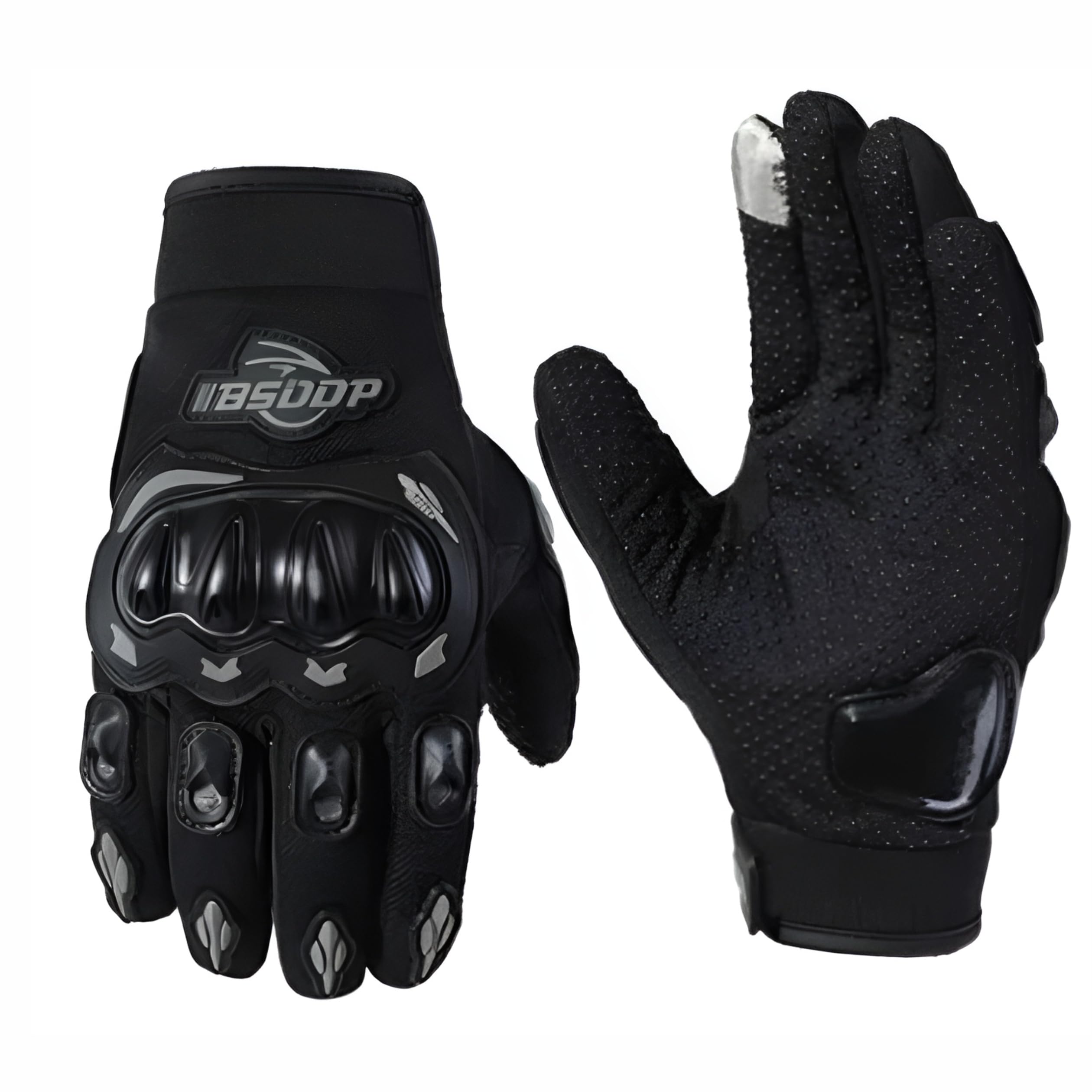 MIKANIX Full Finger Bike Riding Gloves with Touch Screen Sensitivity at Index Finger, Protective Off-Road Motorbike Racing & Cycling Gloves for Men and Women