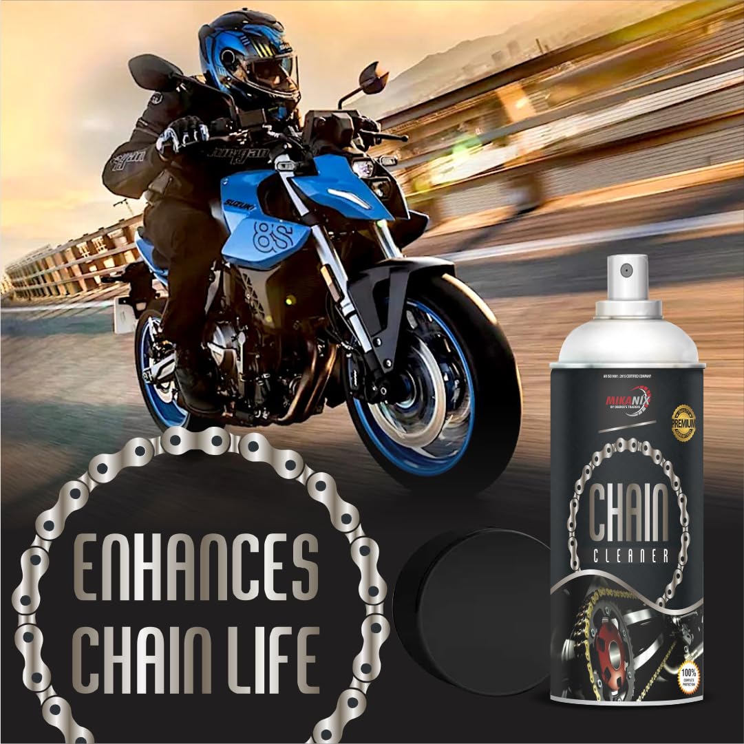 OBEROI'S TRADERS Combo of Bike Chain Cleaner Spray For Motorbike and Bicycle | Cleans | Shines & Protects