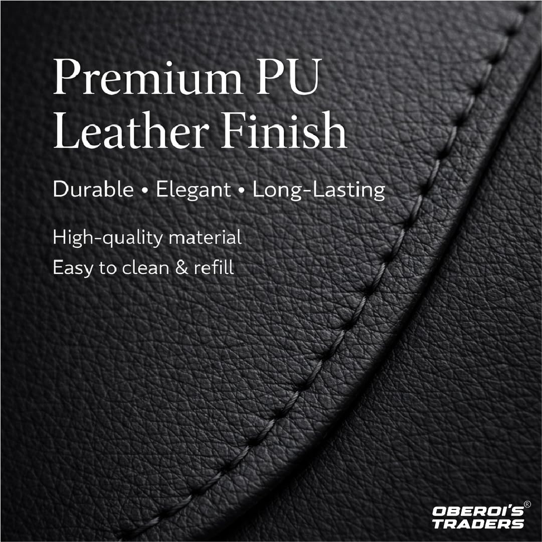 MIKANIX Car Sun Visor Tissue Holder | PU Leather Auto Napkin Dispenser with Magnetic Closure, Universal Car Accessories for Interior