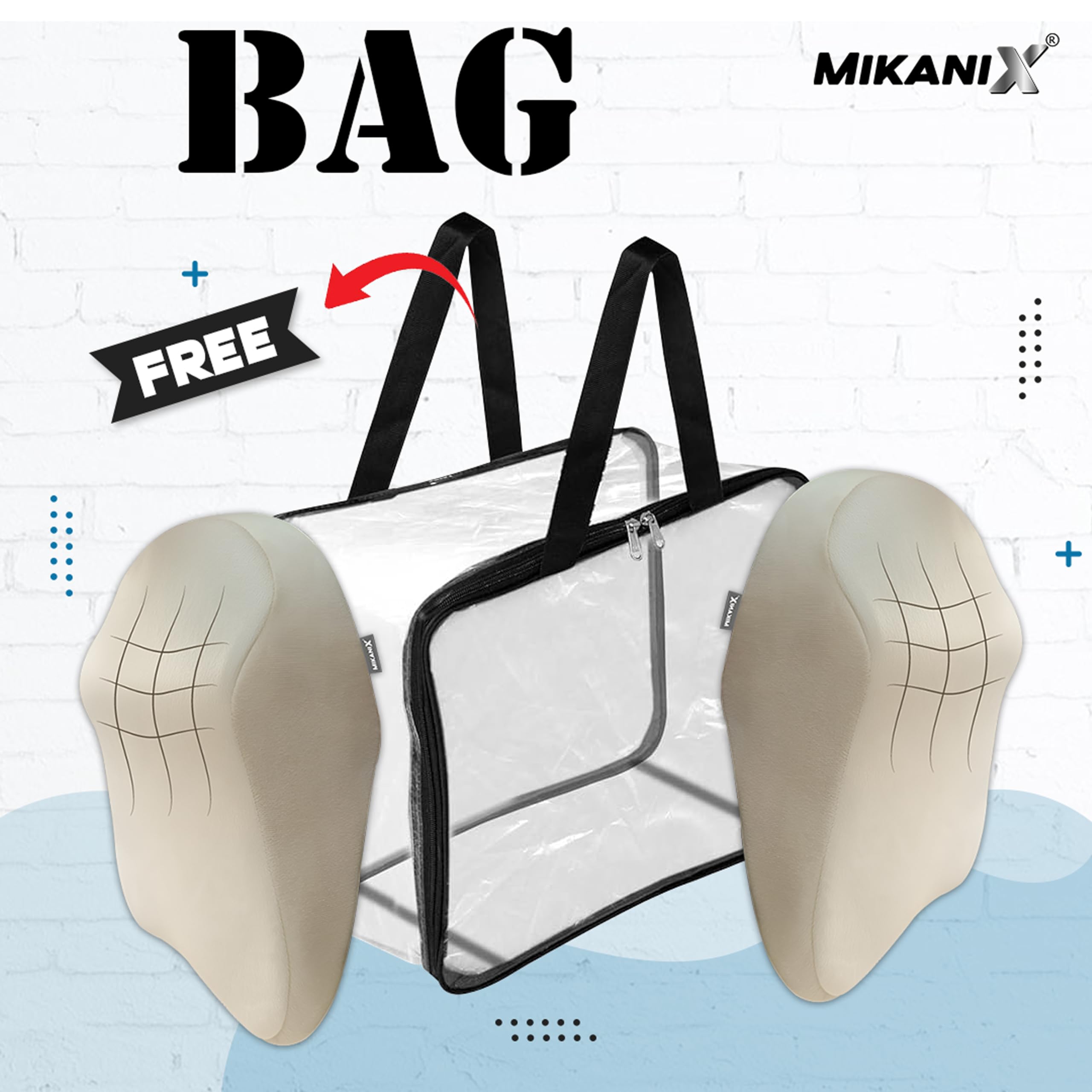 OBEROI'S TRADERS Car Neck Rest Pillow | Seat Cushion | 2 Years Warranty | Ultra Soft Memory Foam for Neck and Cervical Support to Relief Neck Pain & Reduced Tension (Velvet Beige (Pack of 2))