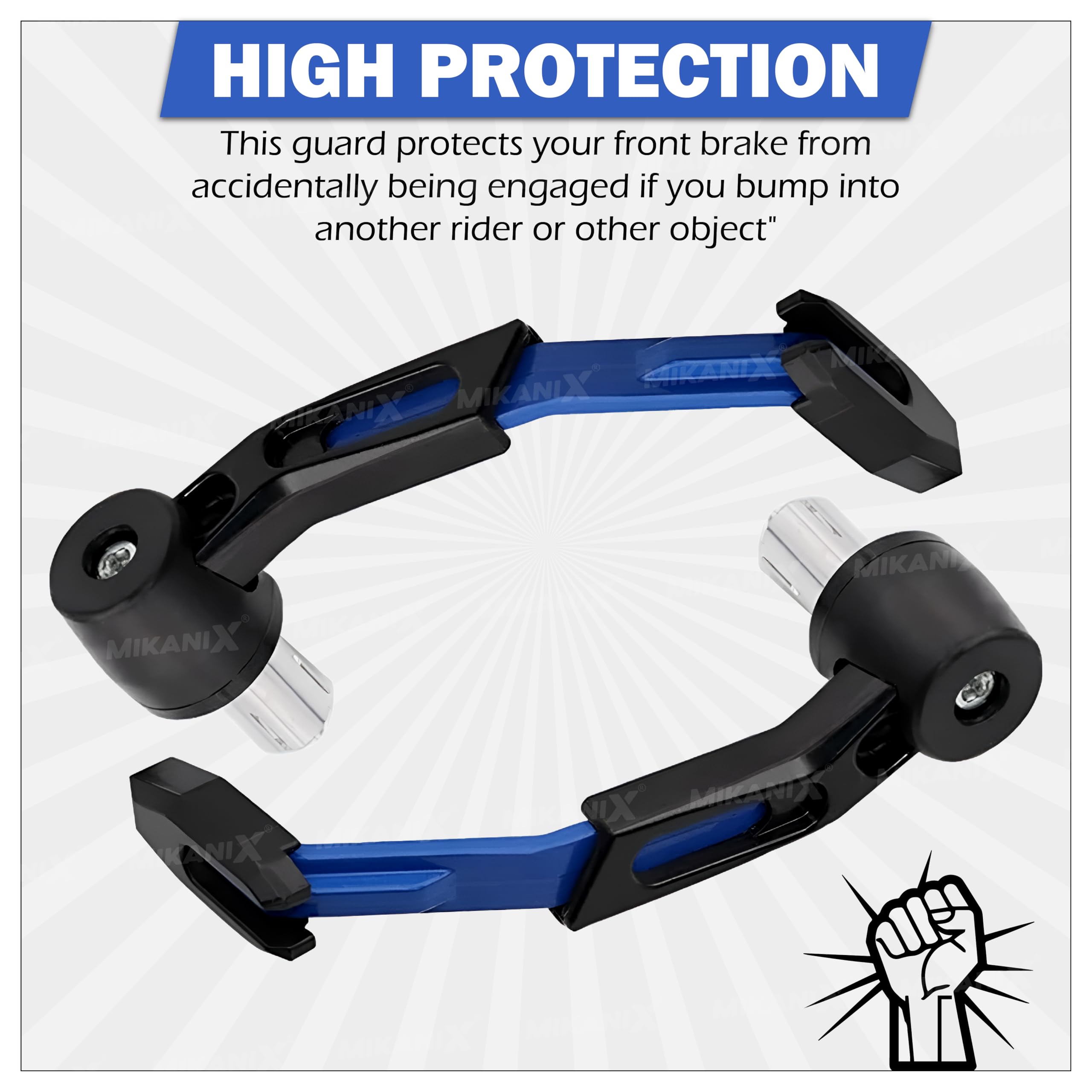 OBEROI'S TRADERS CNC Aluminium Motorcycle Handlebar Brake Clutch Lever Guard | Handle Bar End Protector | Handlebar Hand Guard Universal for All Bike