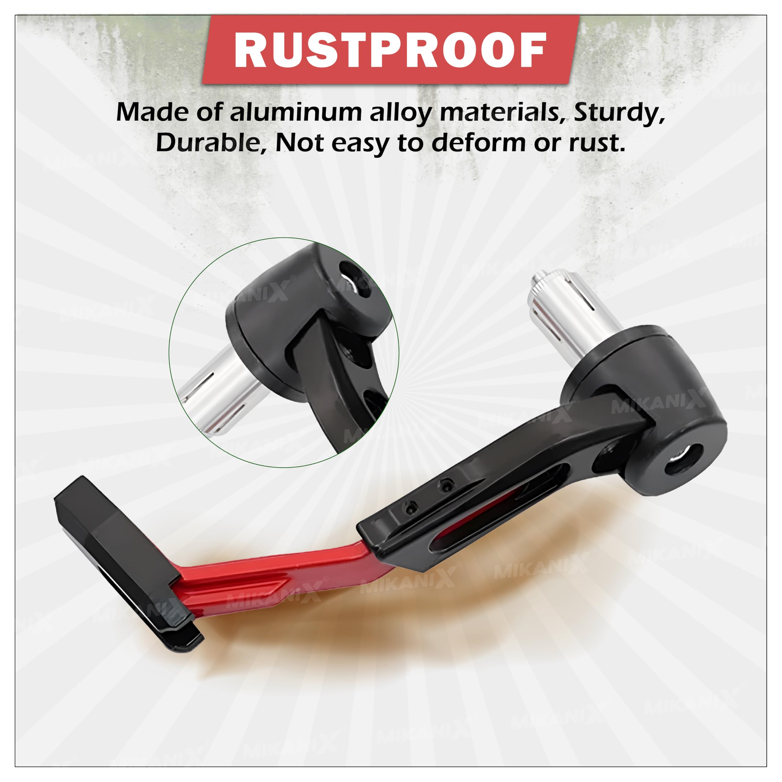 OBEROI'S TRADERS CNC Aluminium Motorcycle Handlebar Brake Clutch Lever Guard | Handle Bar End Protector | Handlebar Hand Guard Universal for All Bike