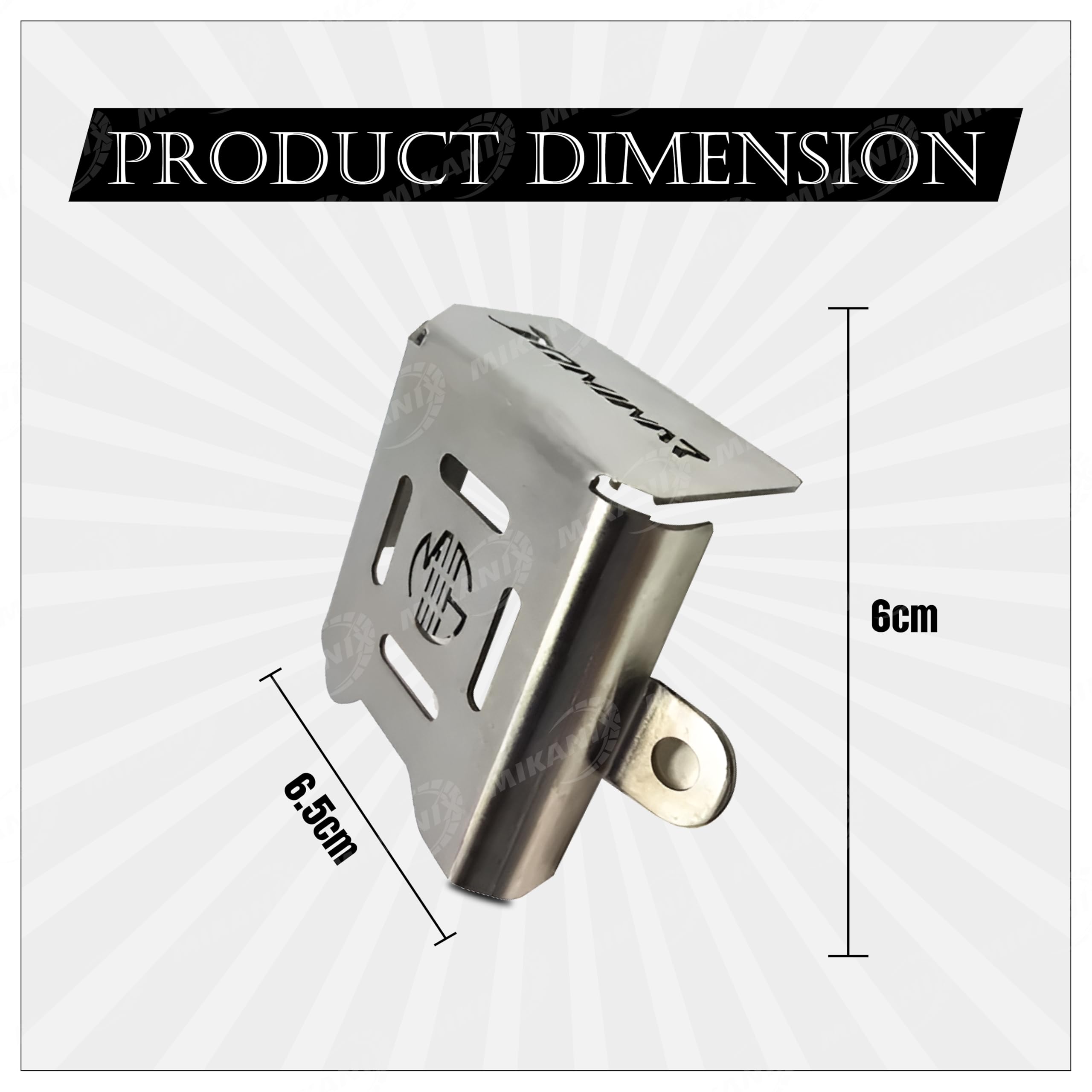 OBEROI'S TRADERS Stainless Steel Rear Brake Oil Container Guard Protector Cover Compatible with Bajaj Dominar 250/400