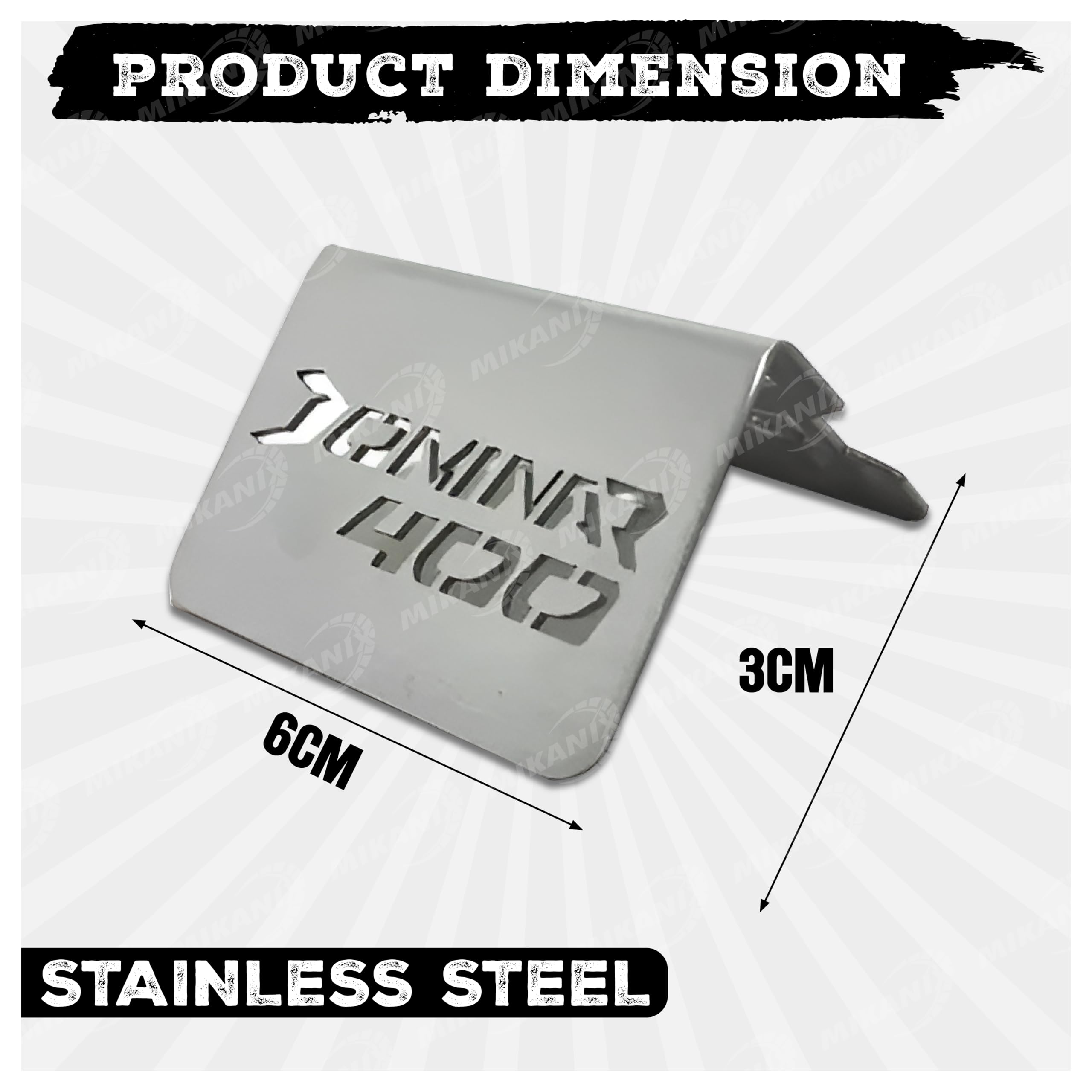 OBEROI'S TRADERS Stainless Steel Disc Brake Fluid Oil Reservoir Cap/Cover Oil Container Guard Compatible with Bajaj Dominar 400