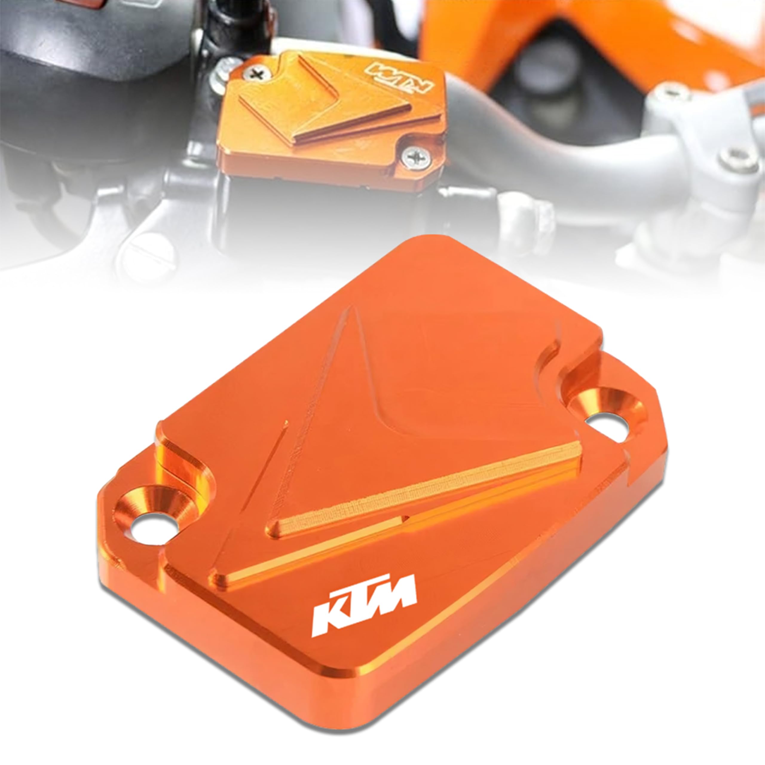 OBEROI'S TRADERS CNC Aluminium Front Disc Oil Cap Cover Guard Compatible With KTM Duke 125 | 200 | 390