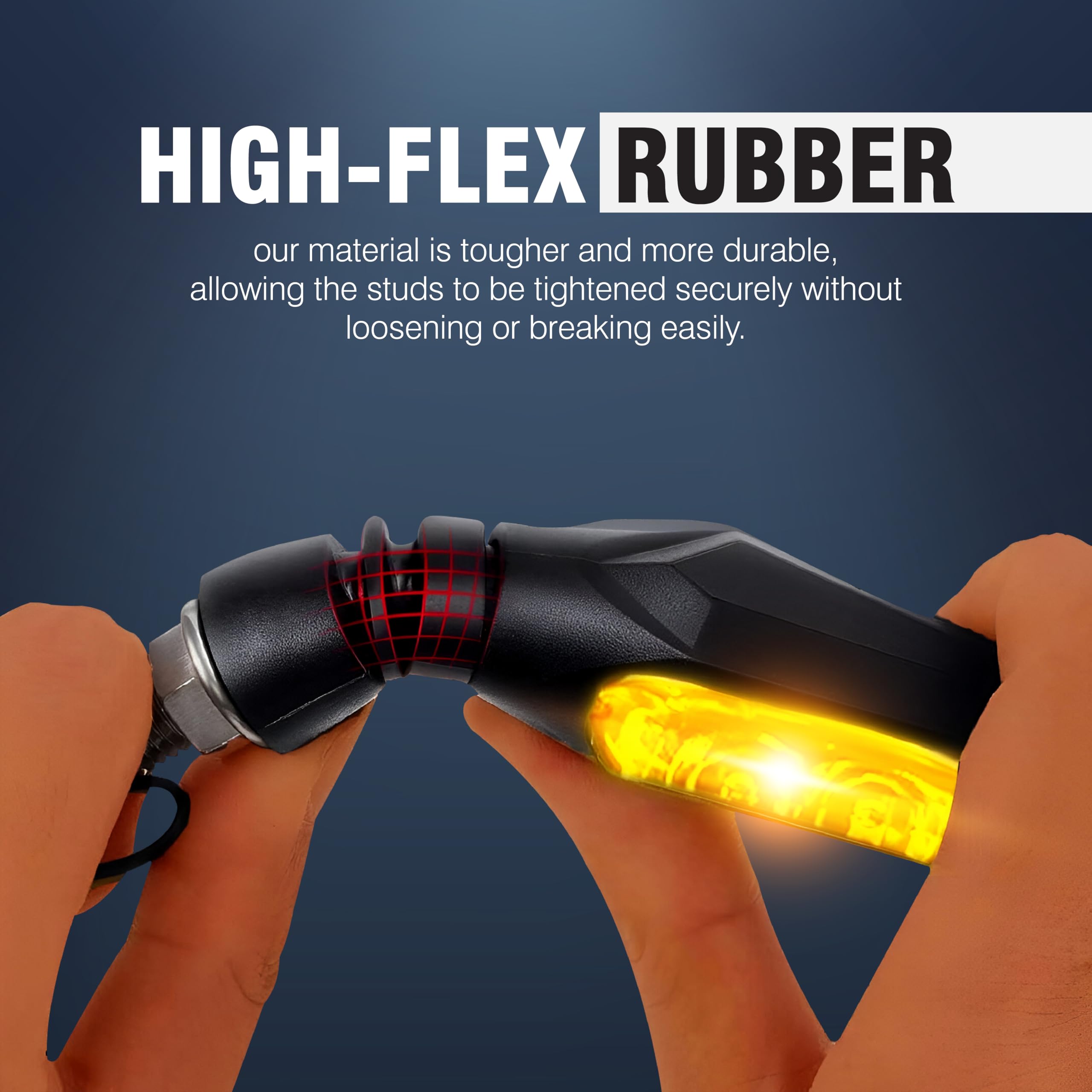 MIKANIX Amber LED Turn Signal Indicator Light for KTM Bikes