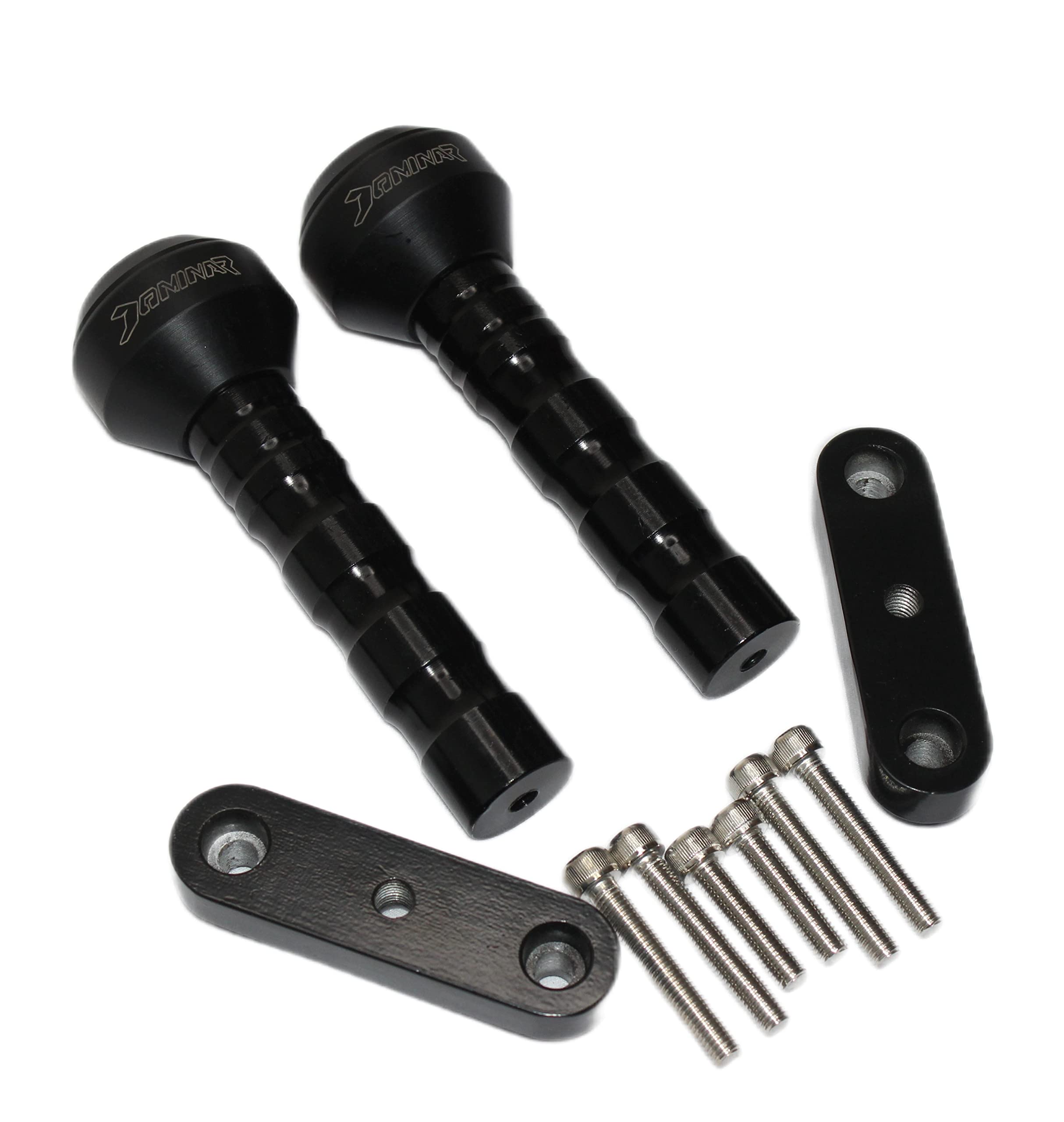 MIKANIX Dominar 250/400 Heavy Duty Bike CNC Frame Sliders/Crash Guard Leg Protectors for Motorcycle (Dominar 250 Black)