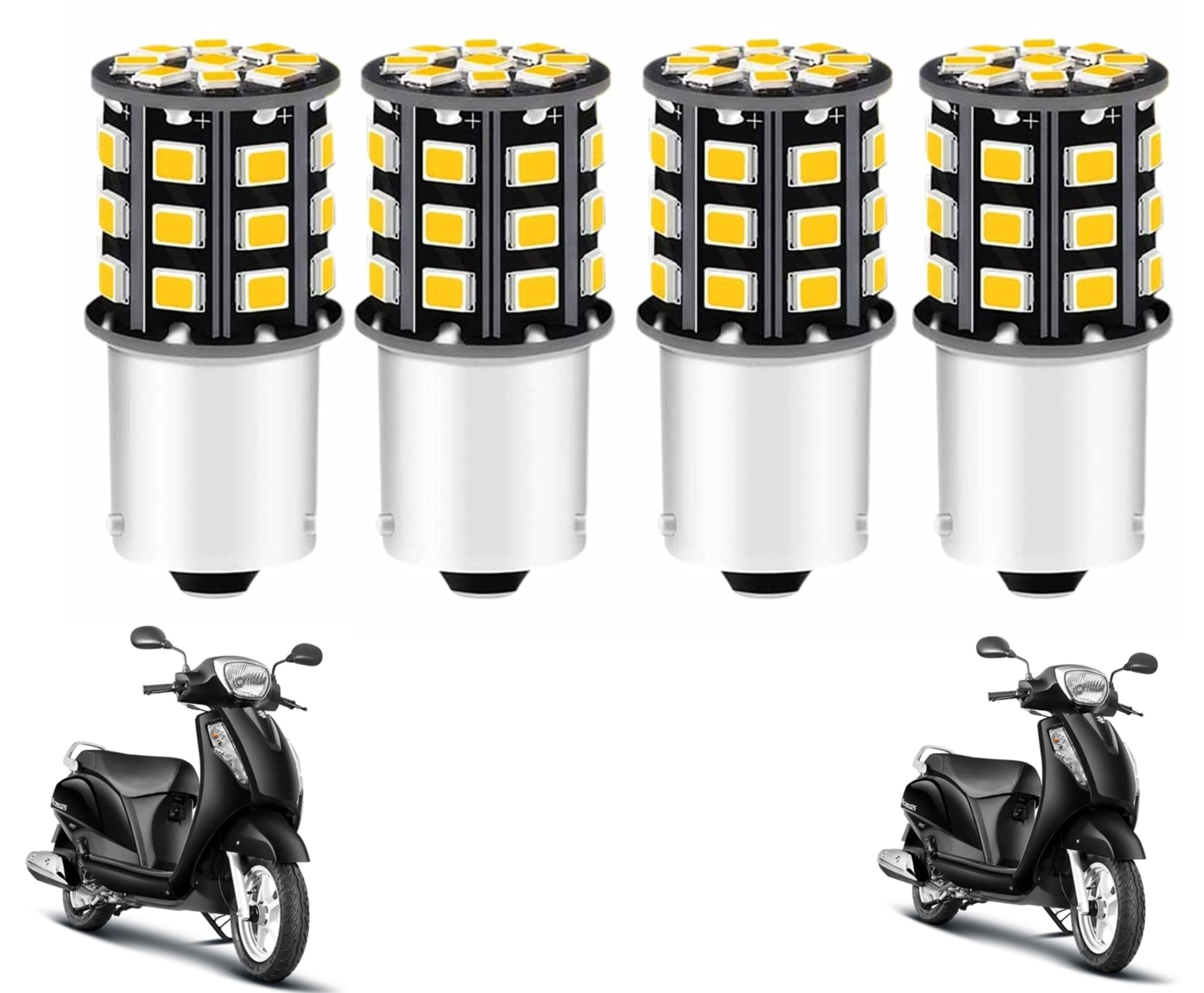 MIKANIX Super Bright 360° Reflecting LED Indicator Light Bulbs Set Of 4