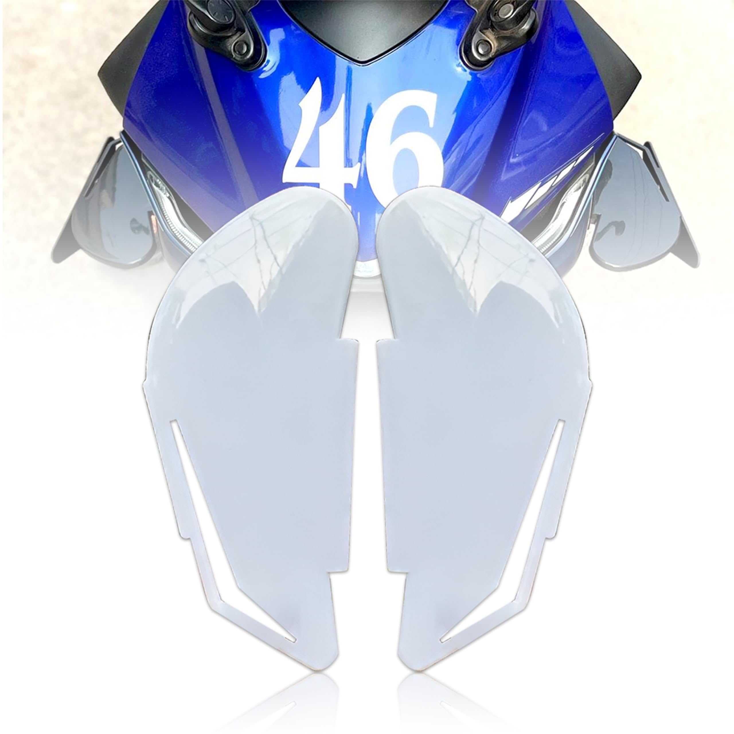 MIKANIX R15 V3 / V4, Ninja, CBR, RR310, KTM RC Bike Side Wings/Winglet Pro Canard Bike Fairing Kit (Pack of 2)