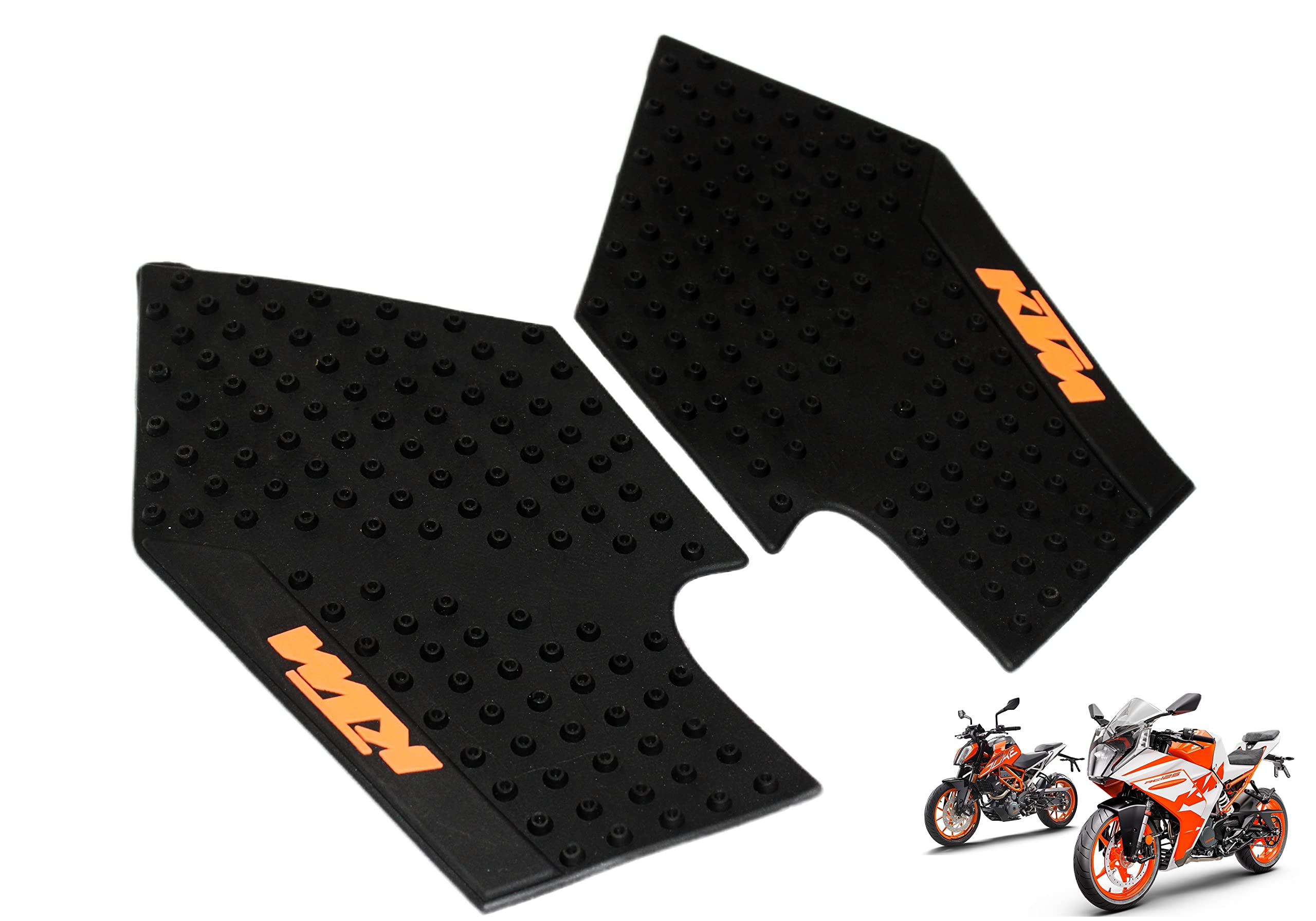 MIKANIX Anti Slip Silicone Tank Pad/Thai Pad Knee Grip Protector Waterproof Sticker for KTM Duke/KTM RC All Model Bikes