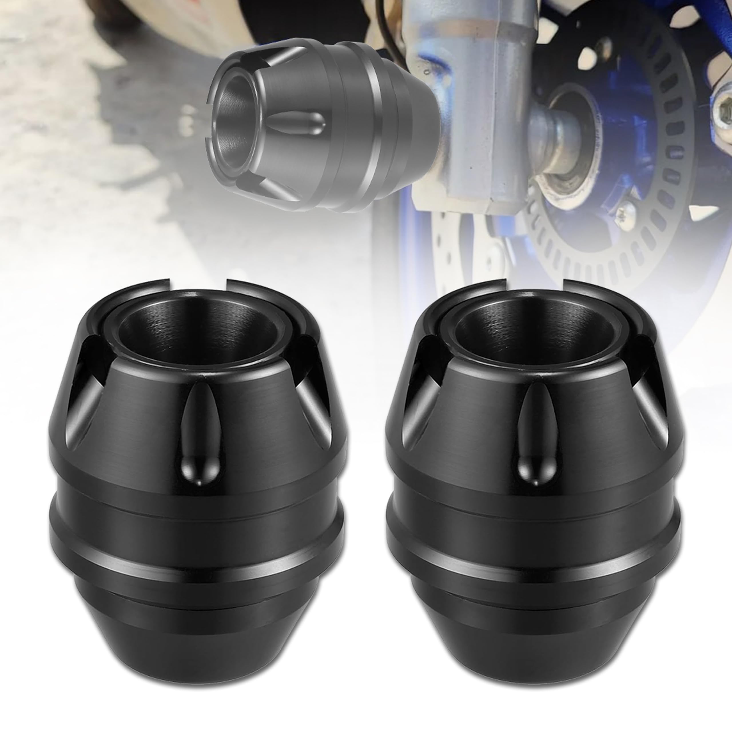 MIKANIX Universal Motorcycle Front Fork Slider | Wheel Frame Slider | Axle Protector Bike Crash Guard for All Bikes