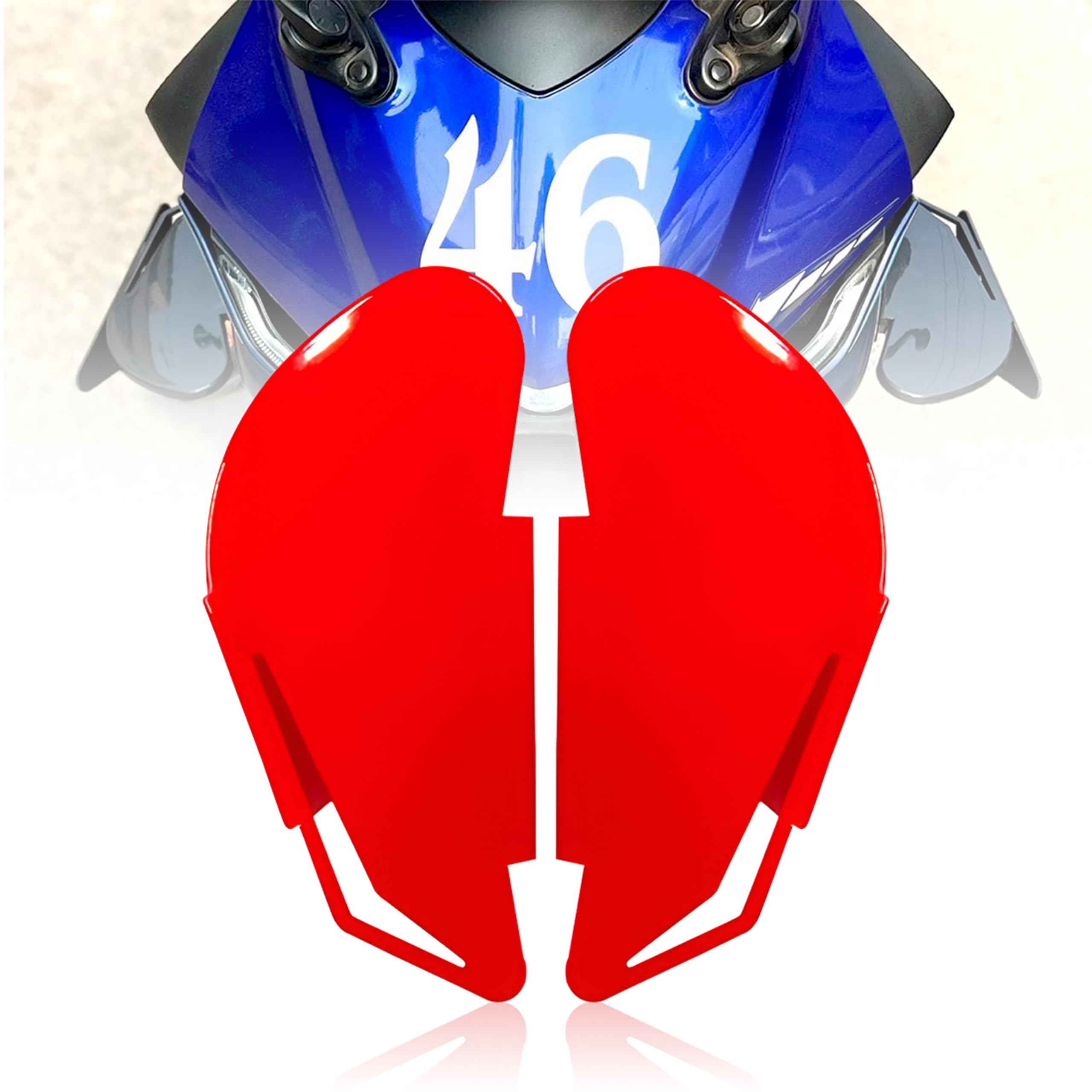 MIKANIX R15 V3 / V4, Ninja, CBR, RR310, KTM RC Bike Side Wings/Winglet Pro Canard Bike Fairing Kit (Pack of 2)