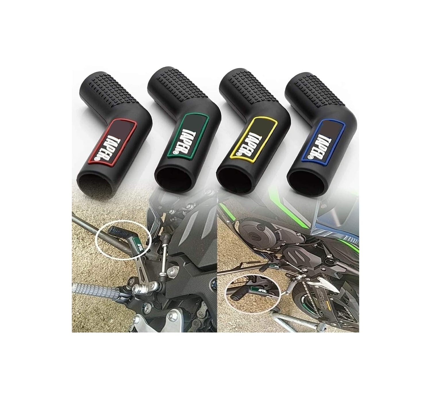 OBEROI'S TRADERS Motorcycle Gear Shift Rubber/Shoe Protector for All Bikes Gear Shift Collar (Orange)