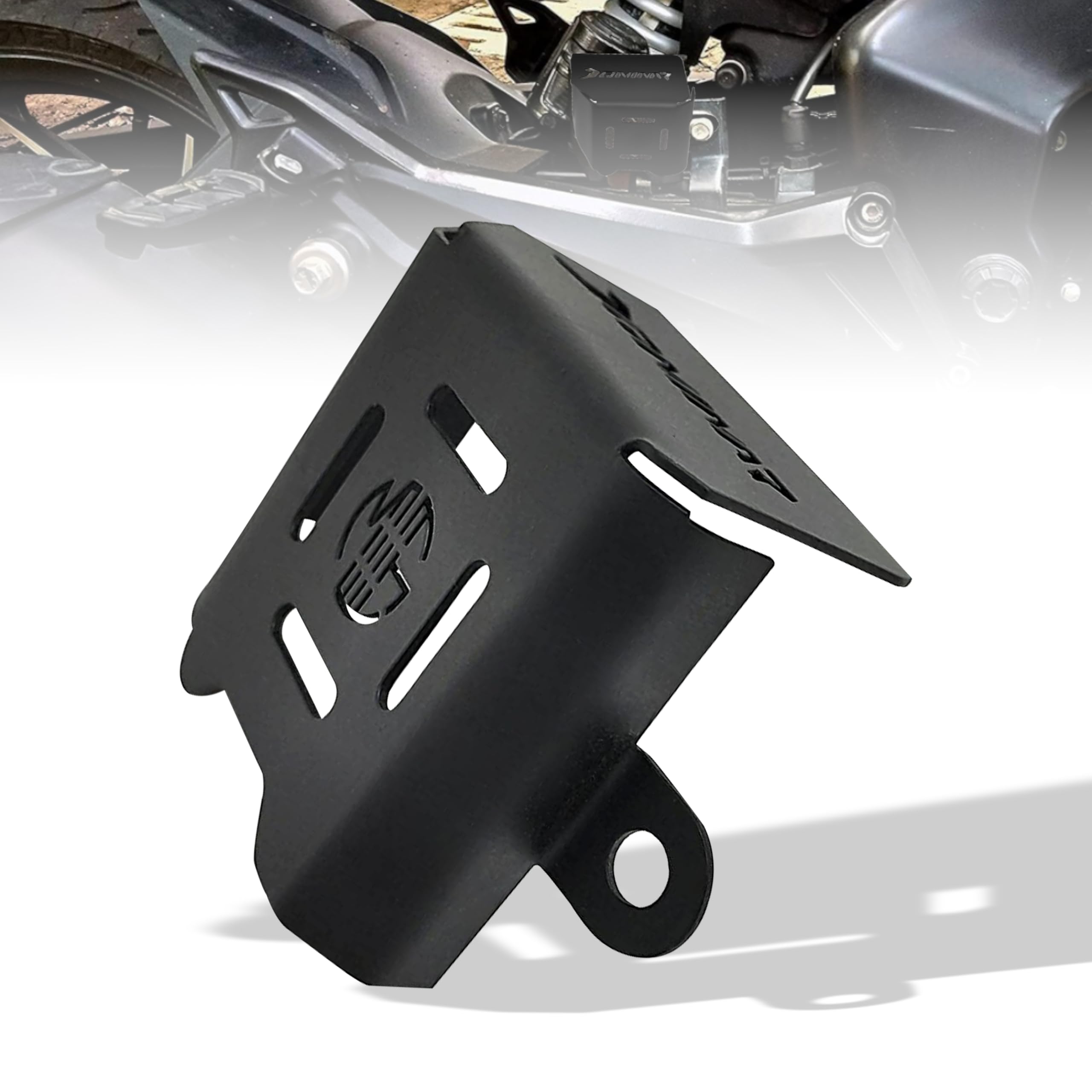 OBEROI'S TRADERS Rear Brake Oil Container Guard | Fluid Reservoir Cap Compatible With Bajaj Dominar 250/400