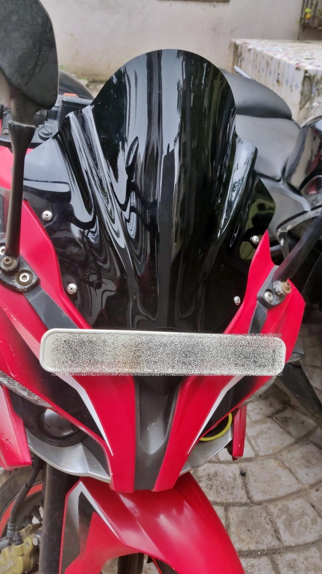 MIKANIX Pulsar Visor Unbreakable Double Bubble Headlight Bolt Visor/Windshield Protector/Wind Deflector For Bike Styling Fairing Kit