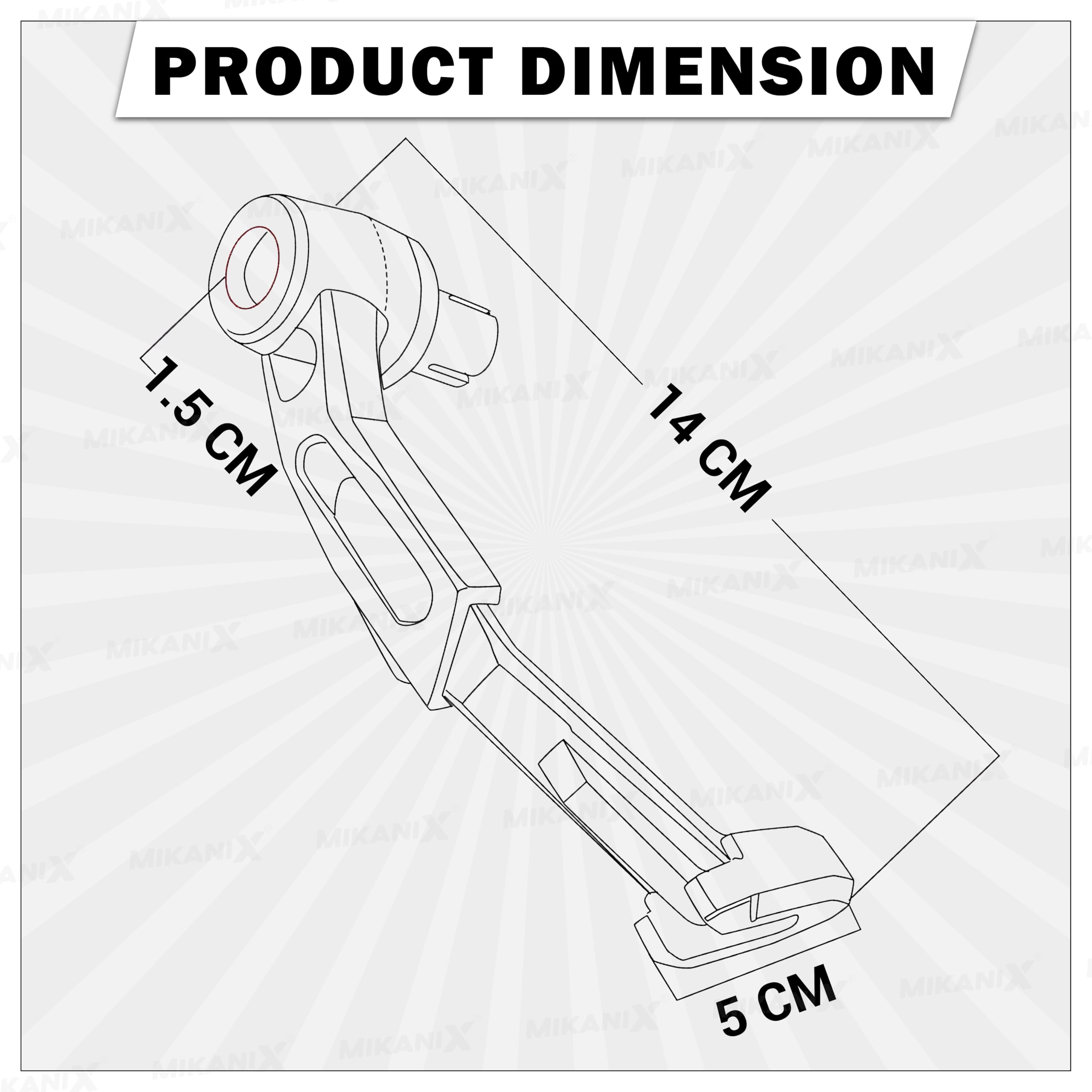 OBEROI'S TRADERS CNC Aluminium Motorcycle Handlebar Brake Clutch Lever Guard | Handle Bar End Protector | Handlebar Hand Guard Universal for All Bike