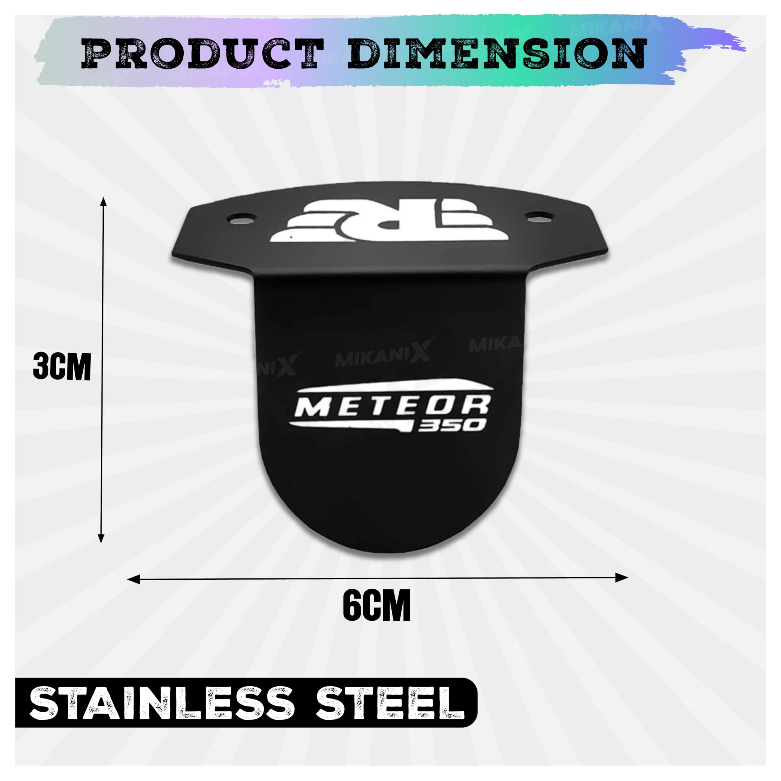 MIKANIX Stainless Steel Front Disc Brake Fluid Reservoir Oil Cap | Container Guard Protector Cover Compatible With Royal Enfield Meteor 350