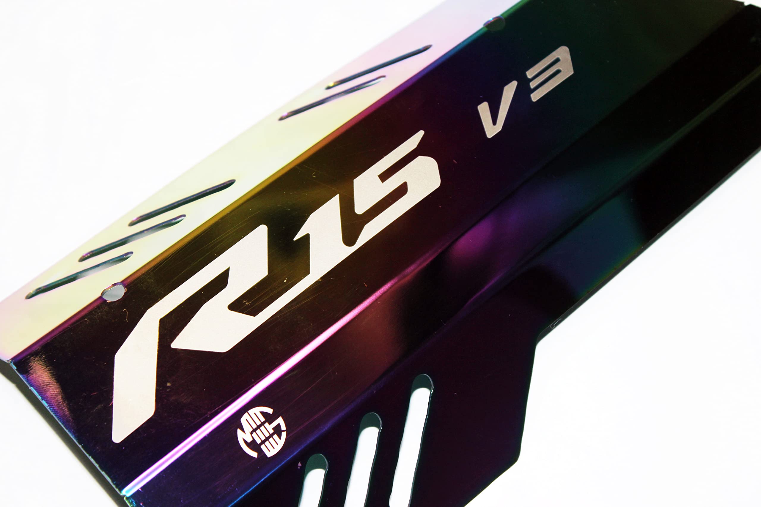 MIKANIX Premium R15 Exhaust Muffler Protector, Heat Shield Cover Guard, Anti-Scalding Cover fit Yamaha YZF R15 V3 Bike Exhaust Heat Shield