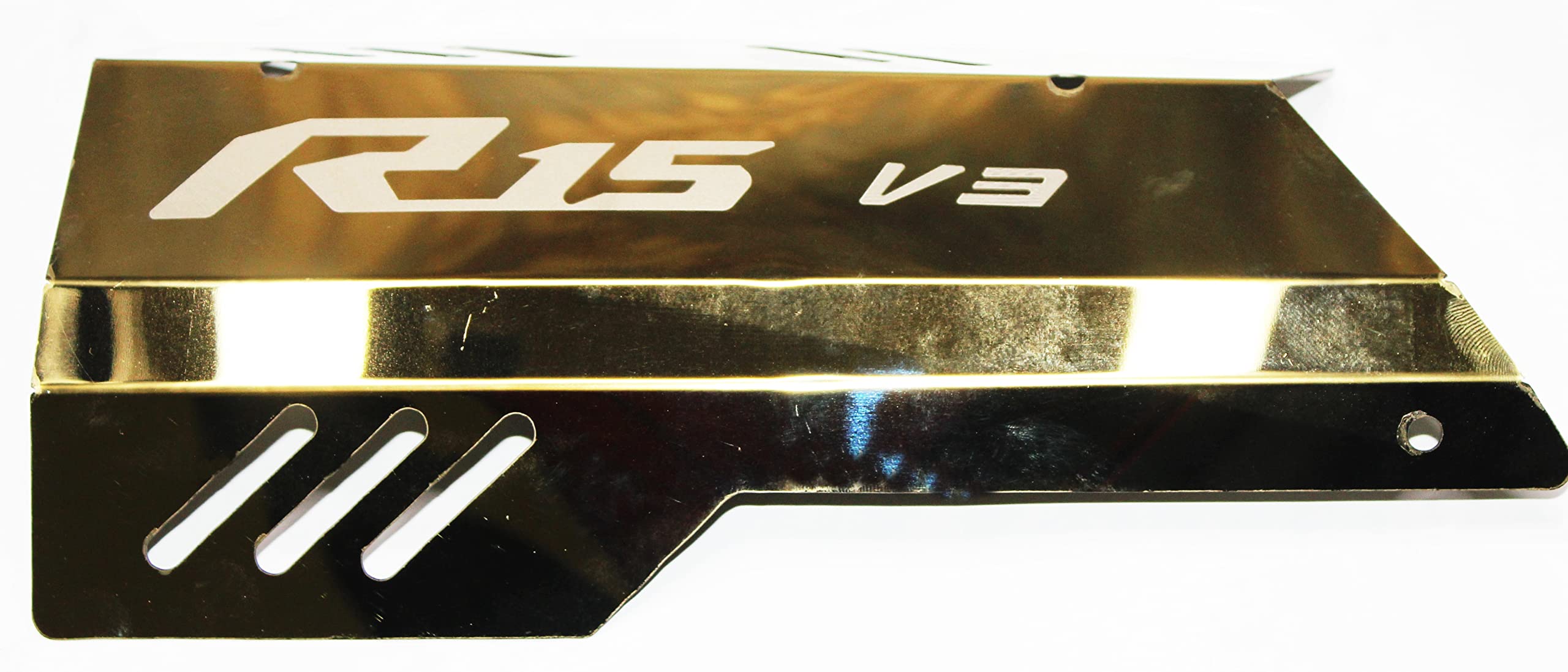 MIKANIX Premium R15 Exhaust Muffler Protector, Heat Shield Cover Guard, Anti-Scalding Cover fit Yamaha YZF R15 V3 Bike Exhaust Heat Shield