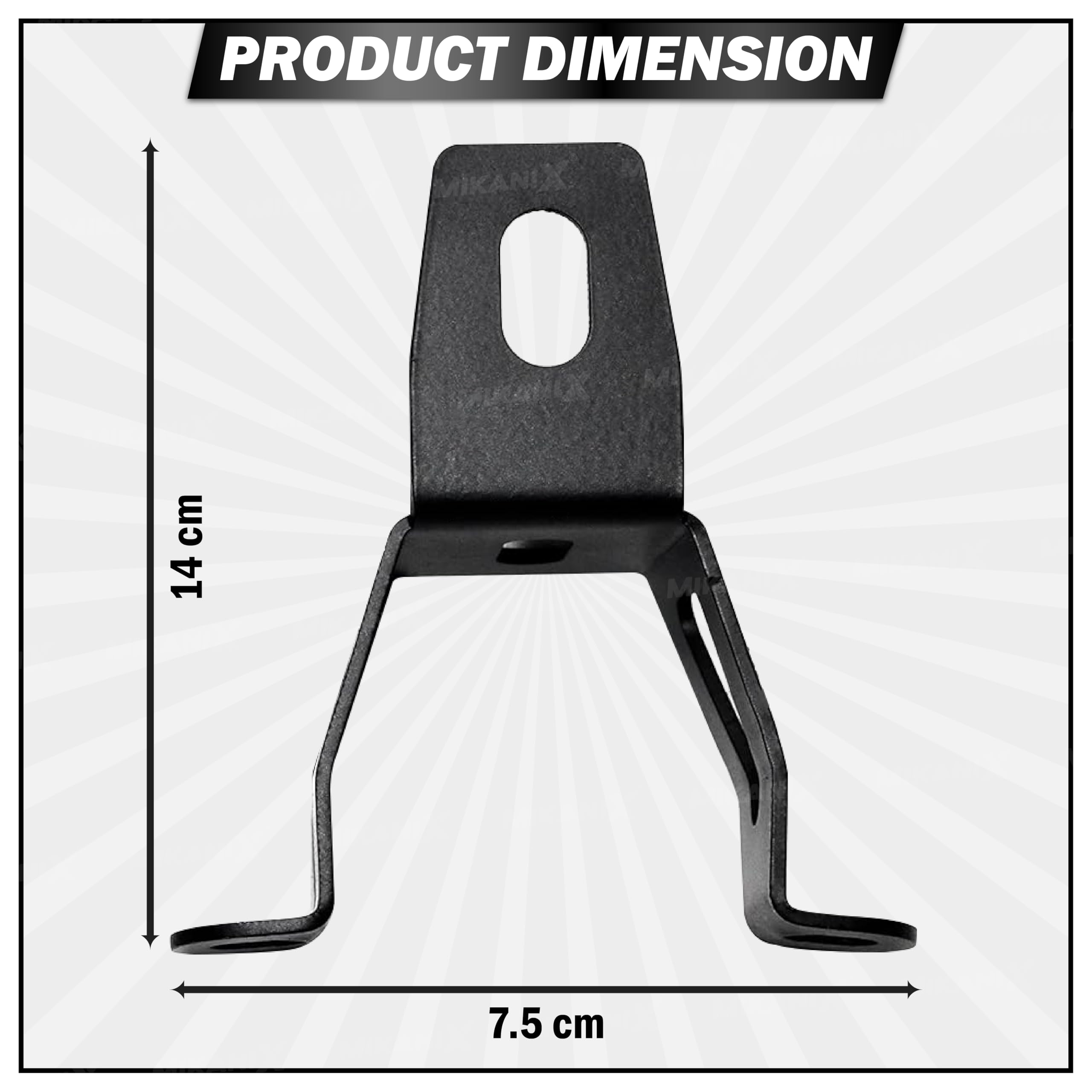 Mikanix Xpulse 200 Bike Fog Light Clamp / Fog Light Holder Mounting Bracket Set of 2 Bike Headlight Mount