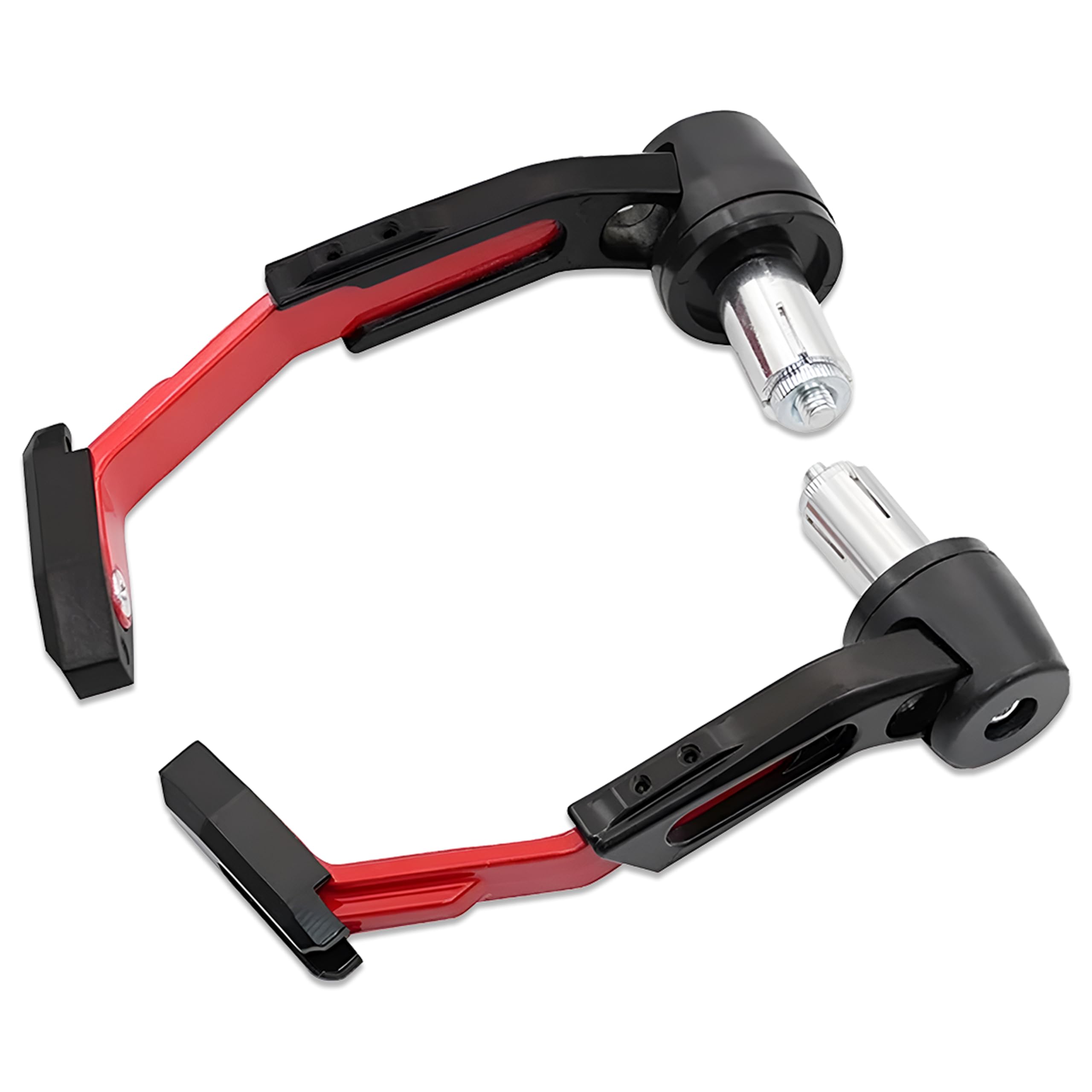 OBEROI'S TRADERS CNC Aluminium Motorcycle Handlebar Brake Clutch Lever Guard | Handle Bar End Protector | Handlebar Hand Guard Universal for All Bike