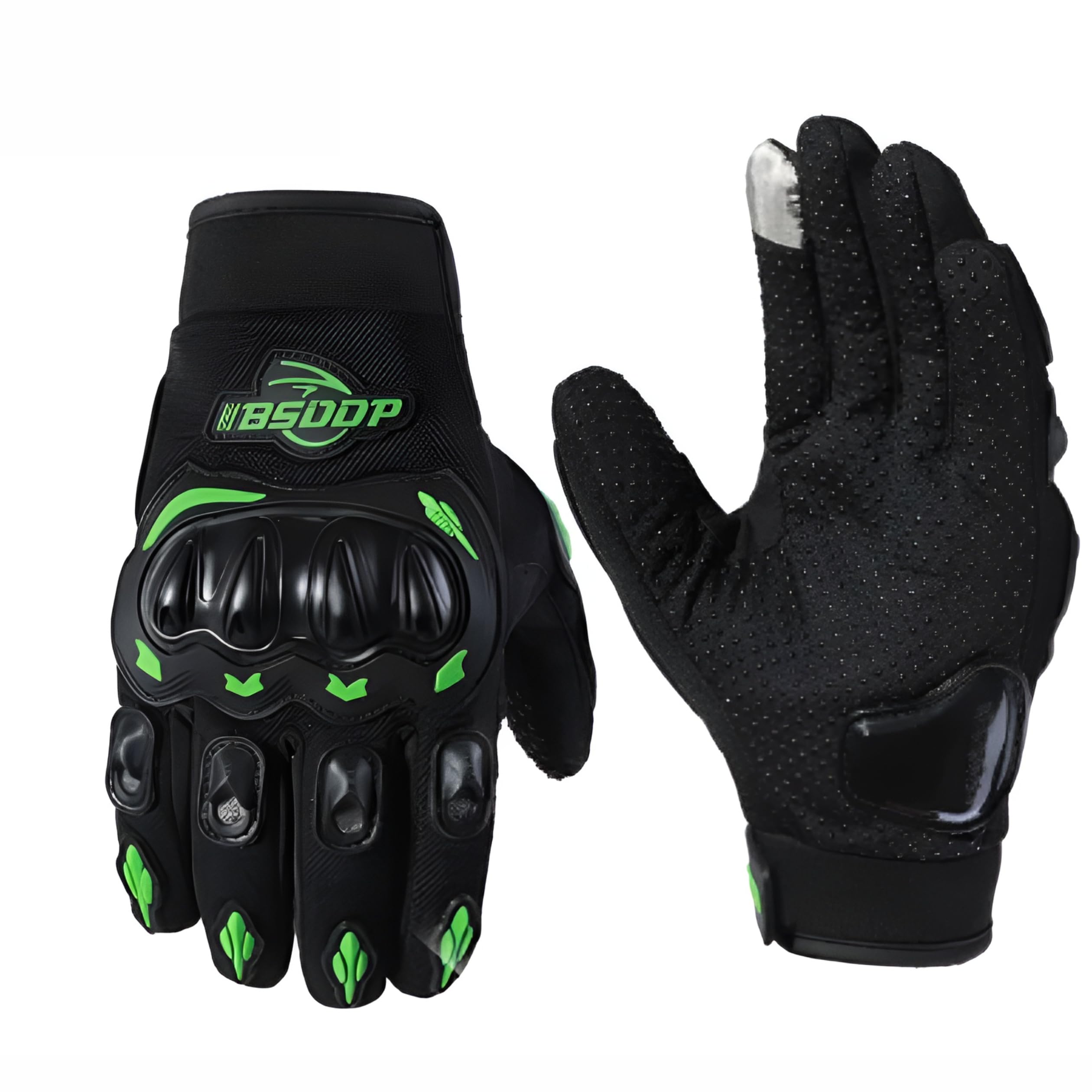 MIKANIX Full Finger Bike Riding Gloves with Touch Screen Sensitivity at Index Finger, Protective Off-Road Motorbike Racing & Cycling Gloves for Men and Women