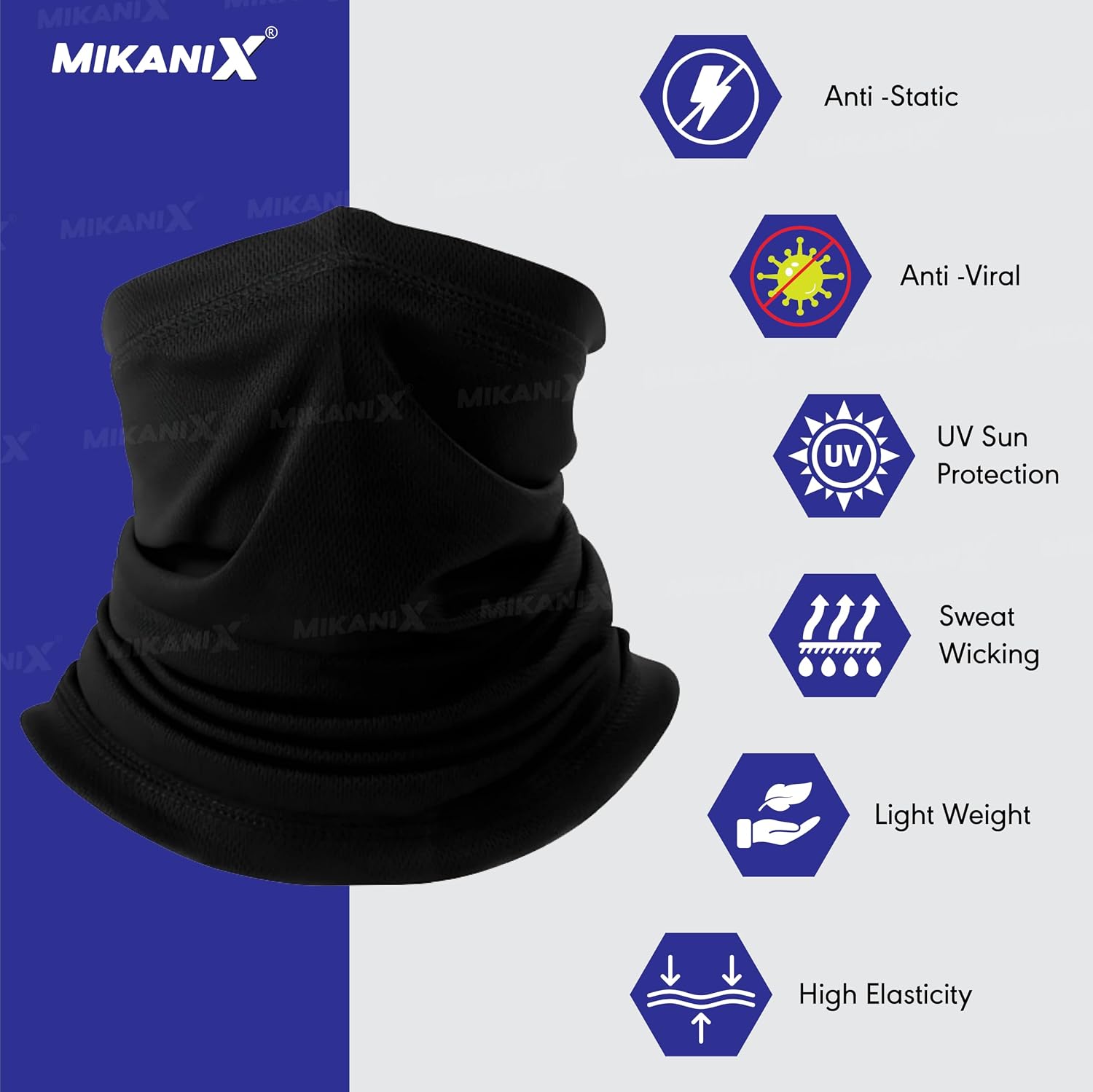 BRXR Neck Gaiter Bandana Face Cover Protection Multipurpose for Bikers, Cyclists and Outdoor Work | Activities to Prevents Dust and UV Rays | Men & Women