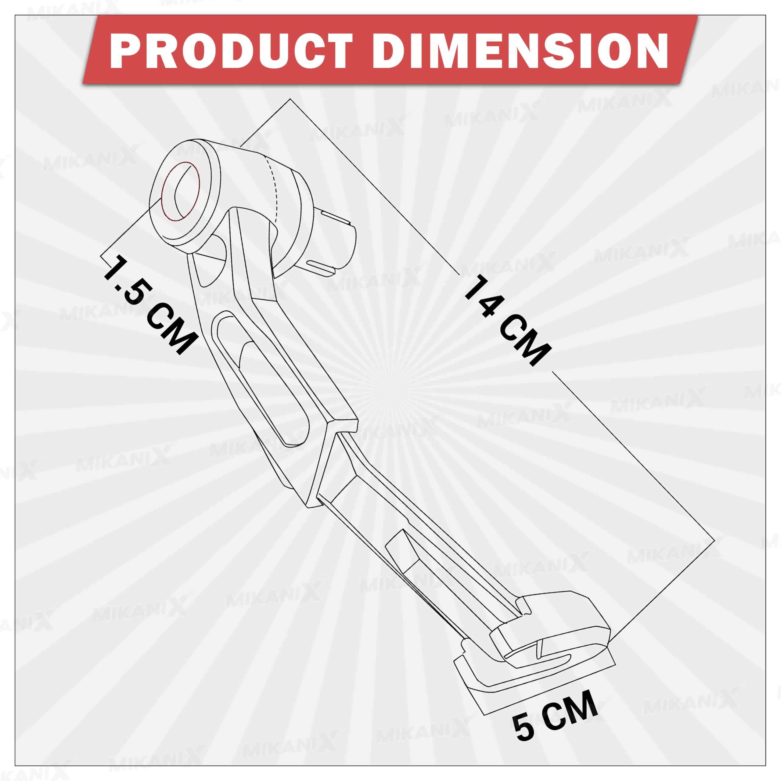 OBEROI'S TRADERS CNC Aluminium Motorcycle Handlebar Brake Clutch Lever Guard | Handle Bar End Protector | Handlebar Hand Guard Universal for All Bike