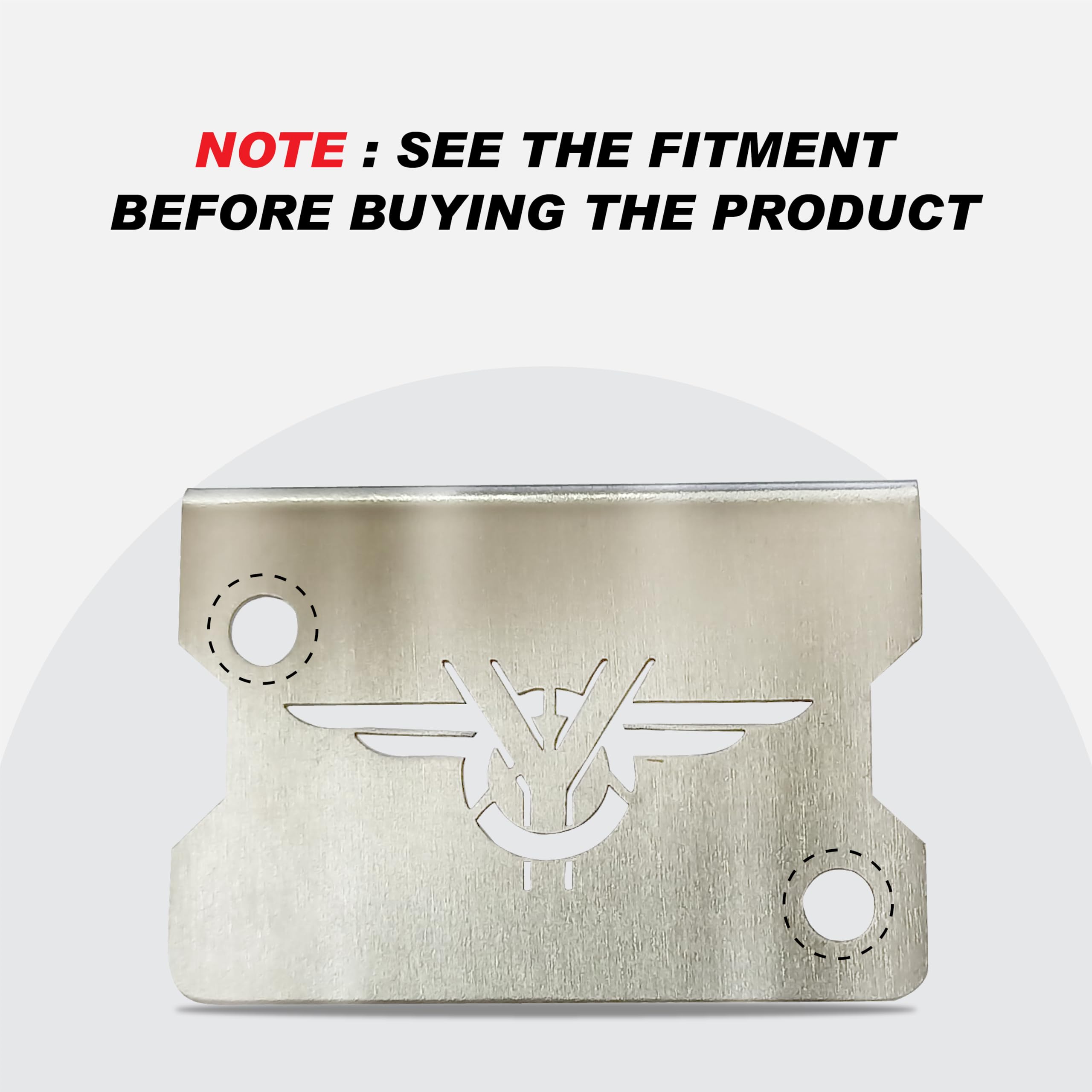 MIKANIX Motorcycle Stainless Steel Bike Front Disc Brake Fluid Reservoir Oil Cap/Container Guard Protector Cover I Compatible with All Yezdi Bike