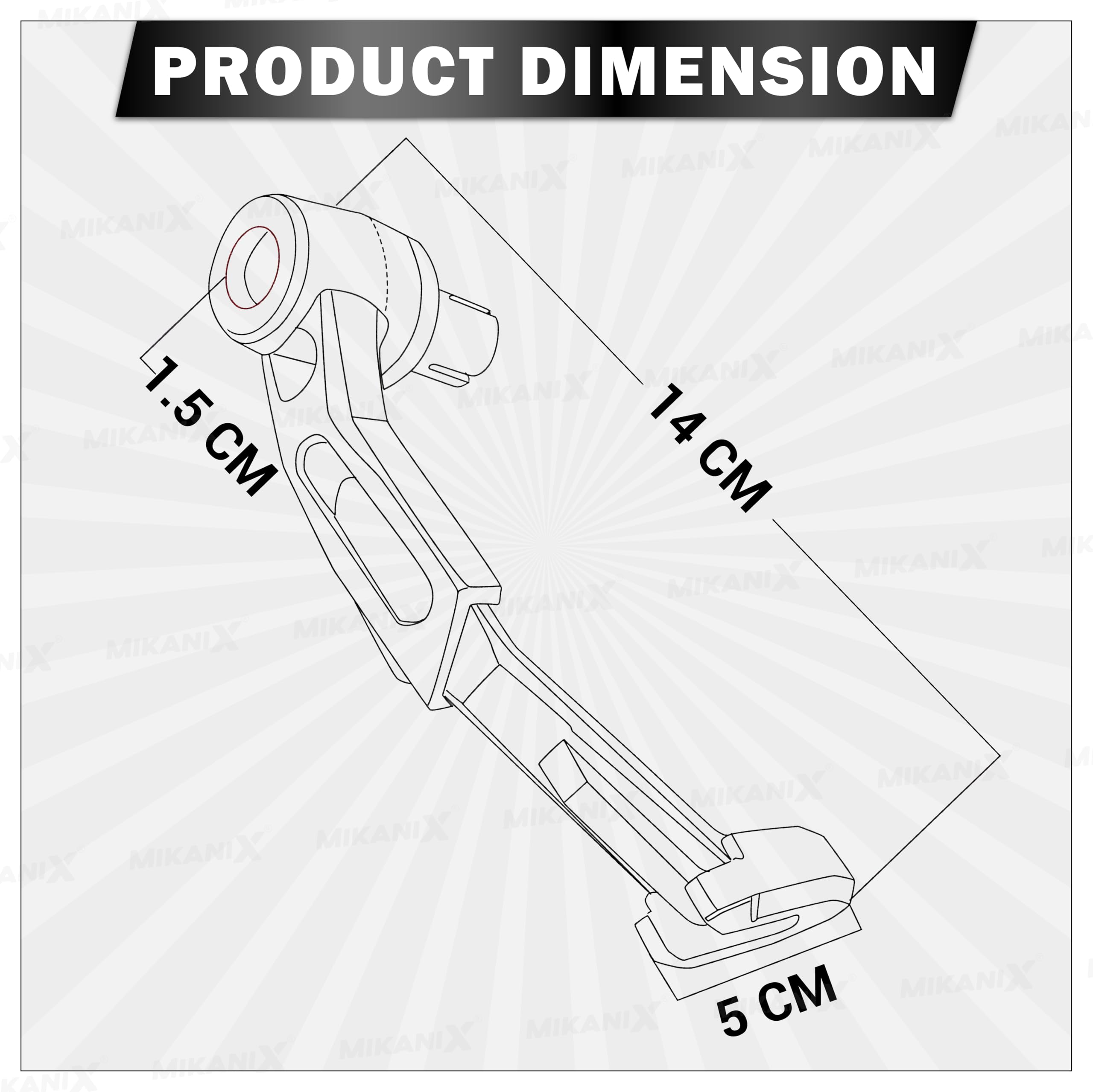 OBEROI'S TRADERS CNC Aluminium Motorcycle Handlebar Brake Clutch Lever Guard | Handle Bar End Protector | Handlebar Hand Guard Universal for All Bike