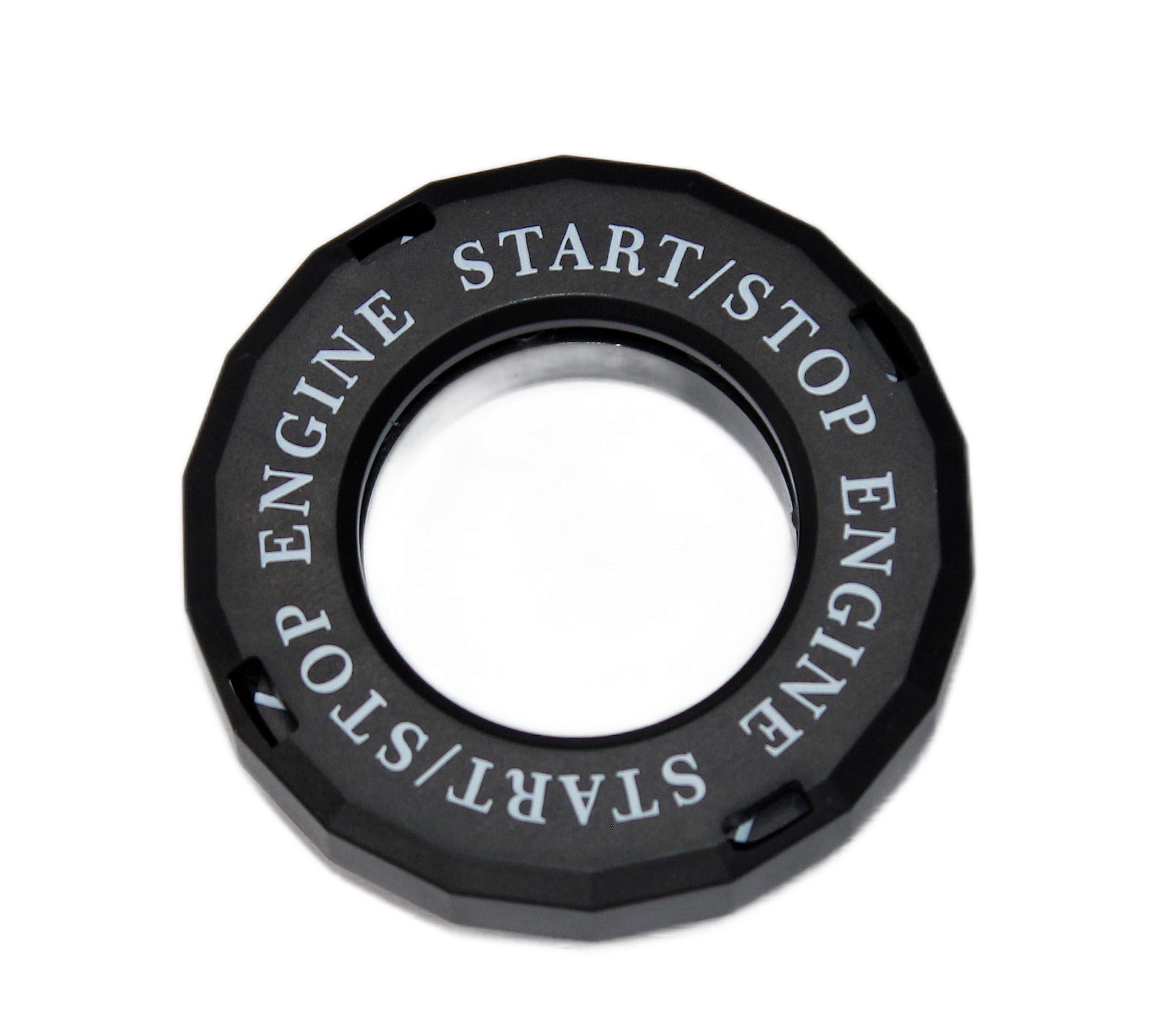 Rotary Bike & Car Engine Start/Stop Switch Cover/Ignition Lock Cap Cover Push Button Decorative Auto Accessories for All Bikes & Cars