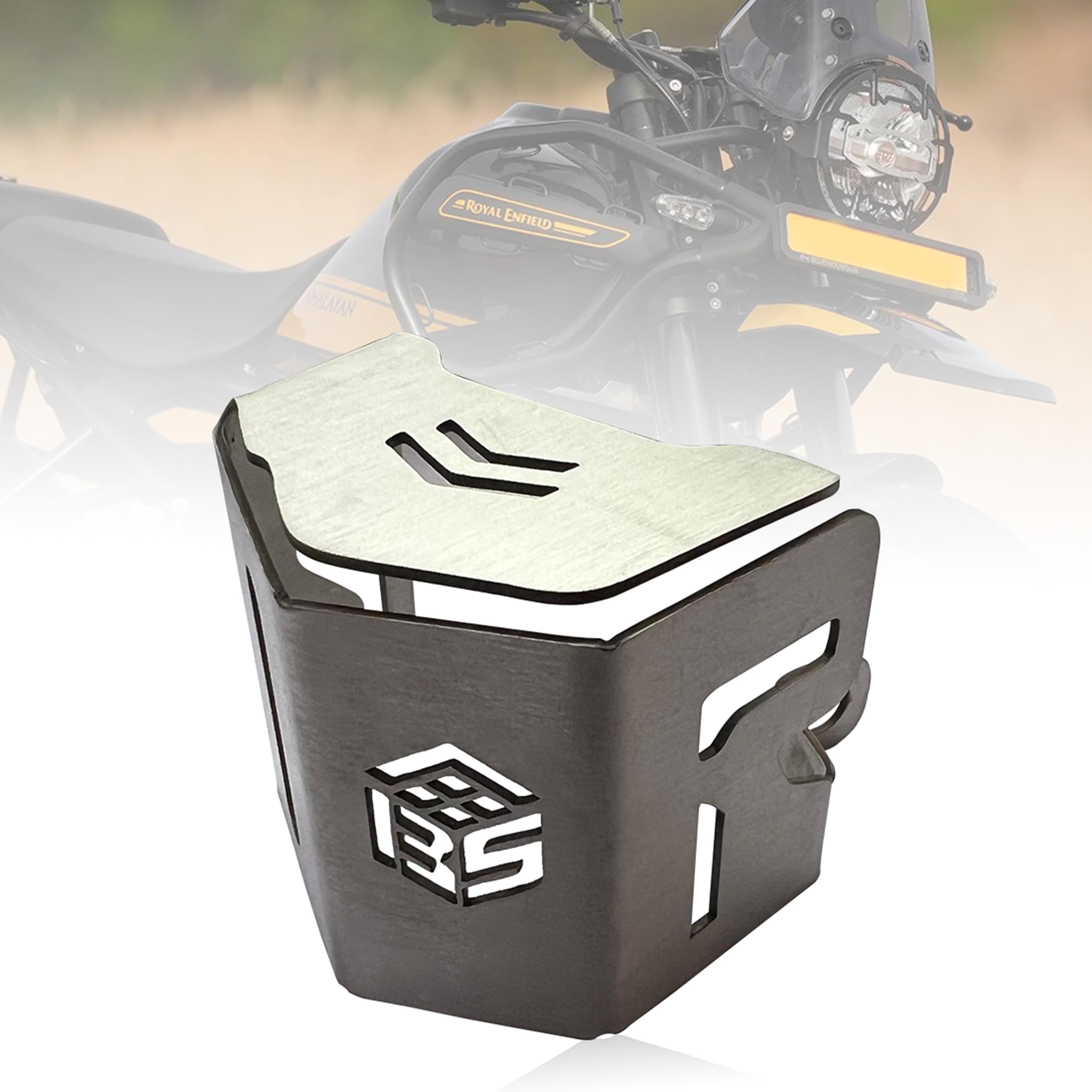 OBEROI'S TRADERS Rear Brake Oil Container Guard | Fluid Reservoir Cap Compatible With Royal Enfield Himalayan 450
