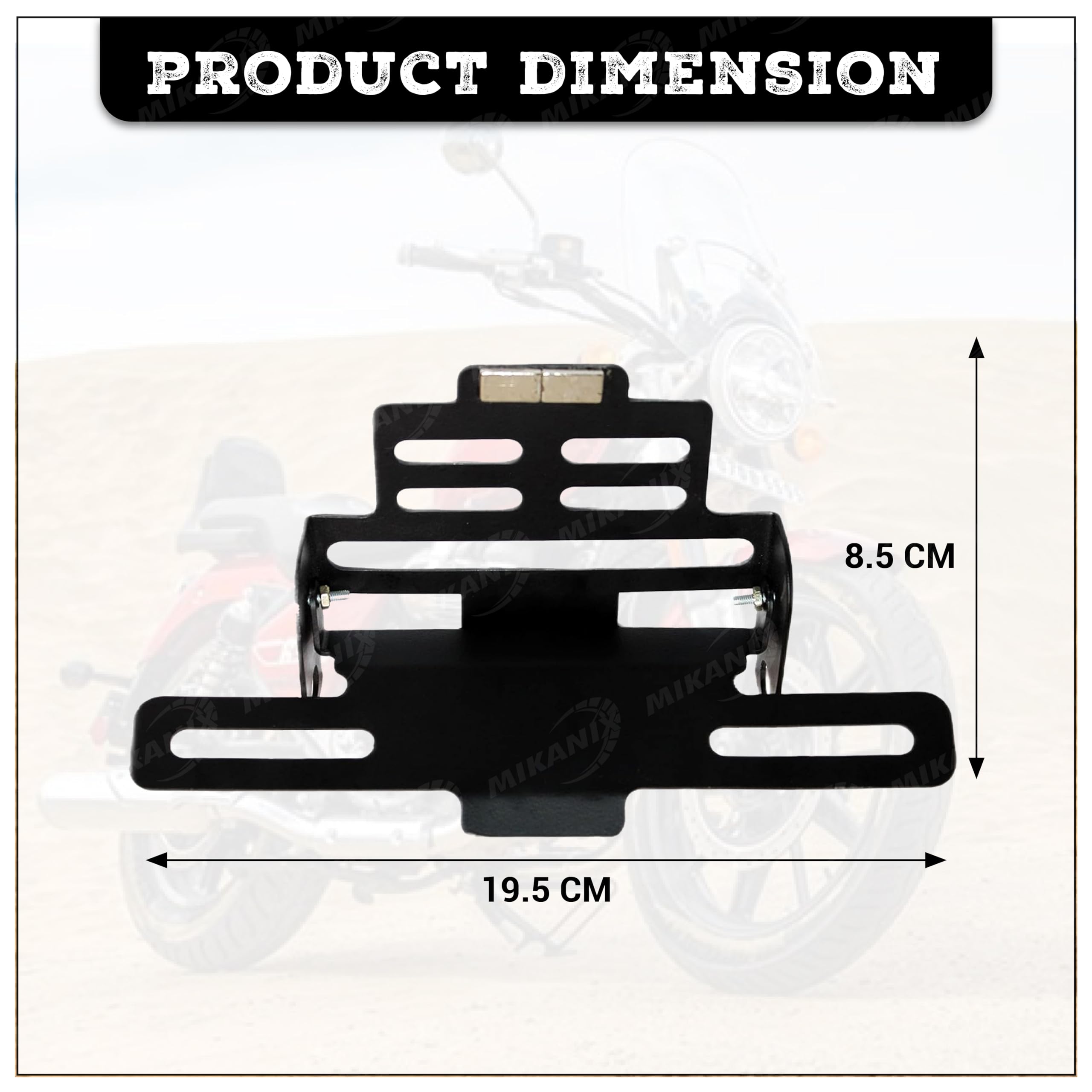 OBEROI'S TRADERS Premium Magnetic Foldable Tail Tidy/Bike Number Plate Holder for All Universal Bikes