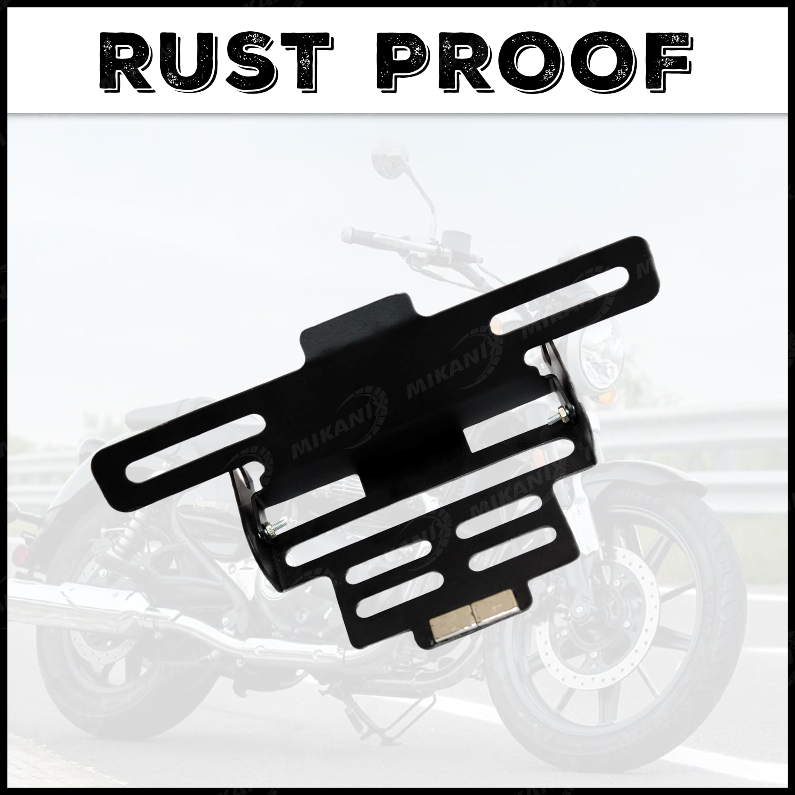 OBEROI'S TRADERS Premium Magnetic Foldable Tail Tidy/Bike Number Plate Holder for All Universal Bikes