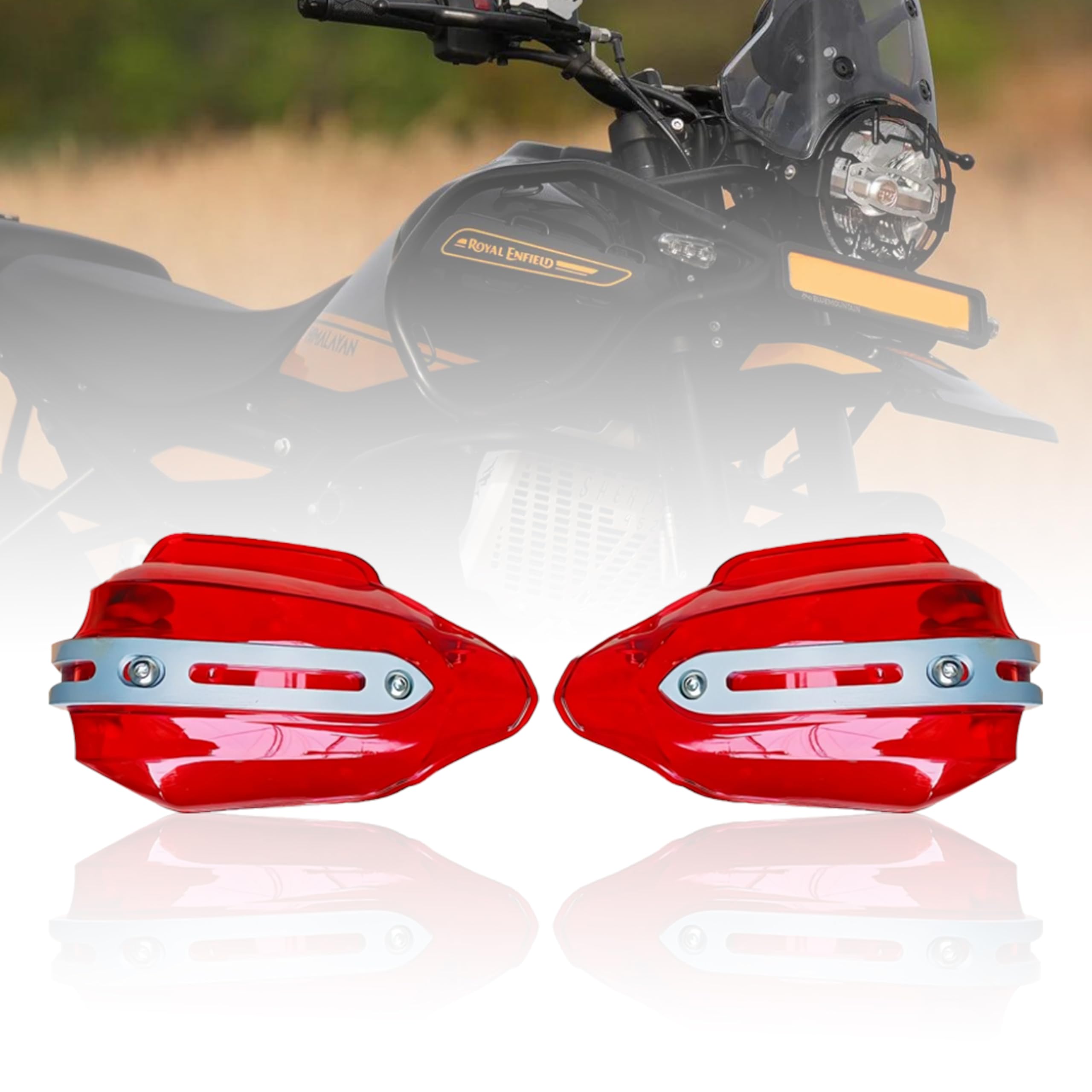 OBEROI'S TRADERS Himalayan 450 Bike Blue Hand Guard Brake | Clutch Lever Protector | Wind Deflector Handlebar Hand Guard