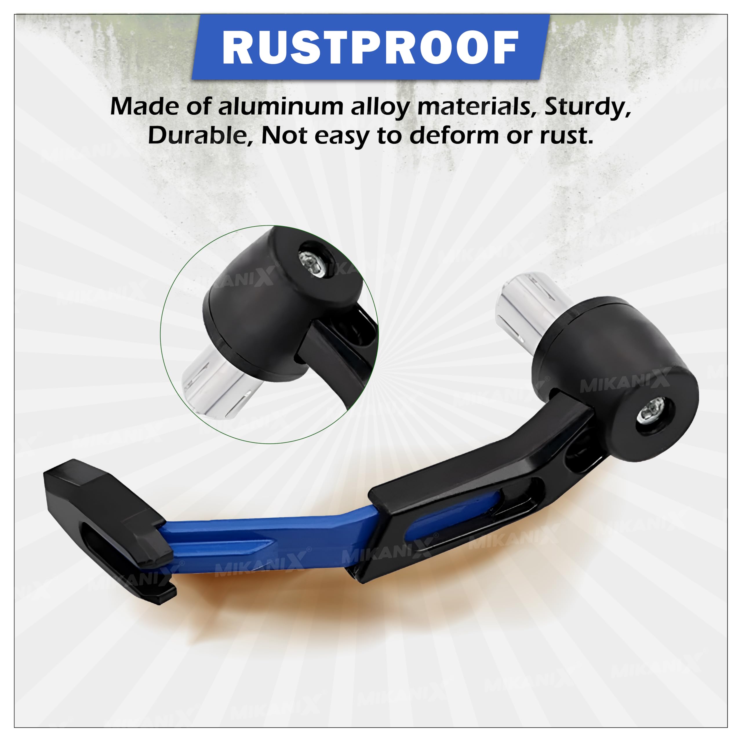 OBEROI'S TRADERS CNC Aluminium Motorcycle Handlebar Brake Clutch Lever Guard | Handle Bar End Protector | Handlebar Hand Guard Universal for All Bike