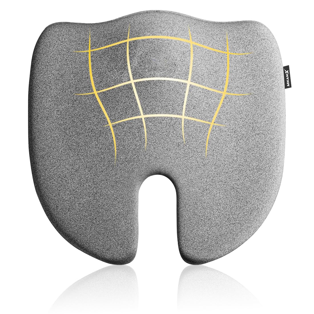 OBEROI'S TRADERS Supreme Orthopedic Coccyx Seat Cushion | 2 Years Warranty | to Relief Tailbone & Sciatica Pain | Hip Support ‎Proprietary Hi-Per Foam for Car, Home, Office & Chair Sitting