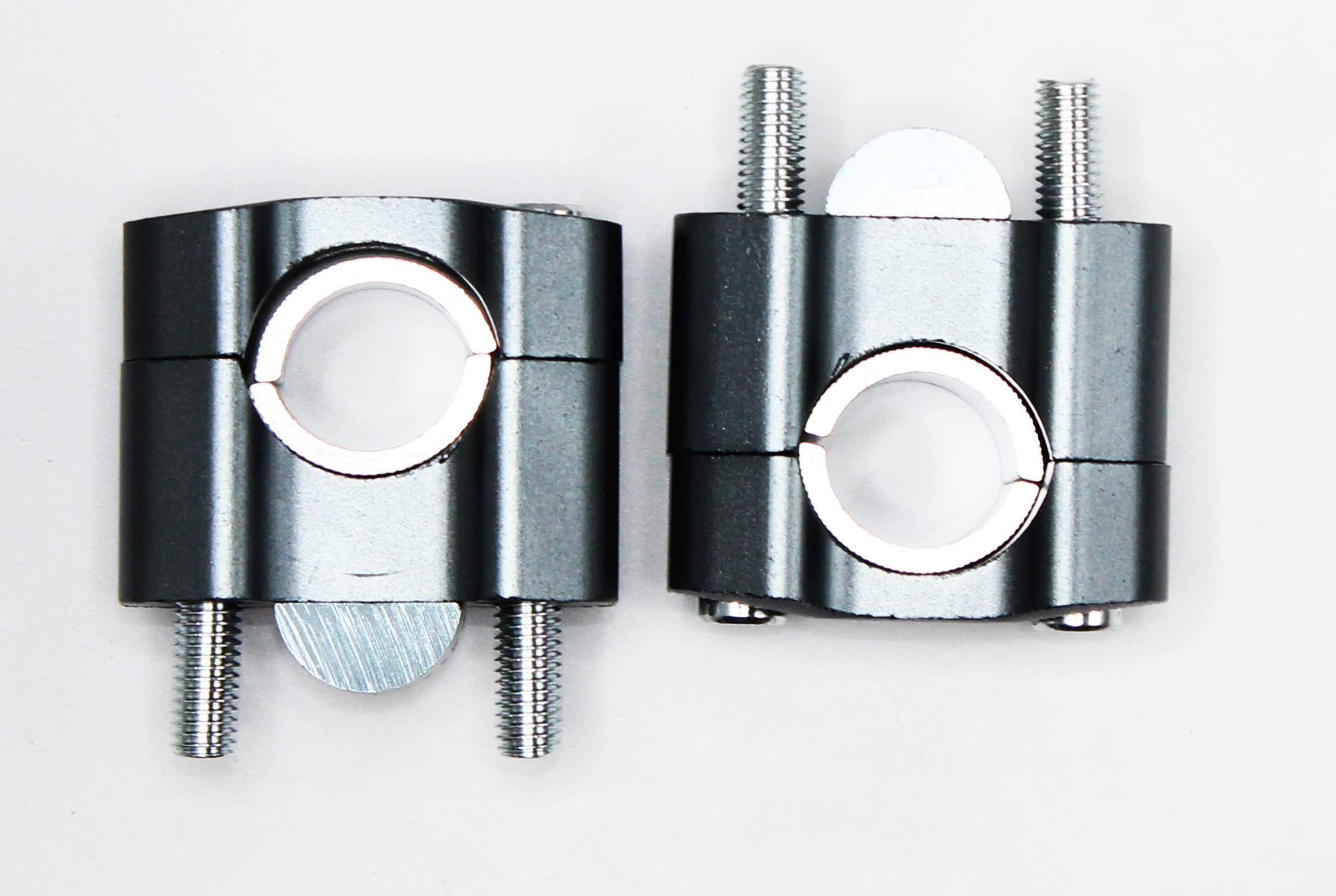 MIKANIX Universal Aluminum Handle Riser / Handlebar Height Raiser Clamps for All Bikes Handlebar Riser Kit