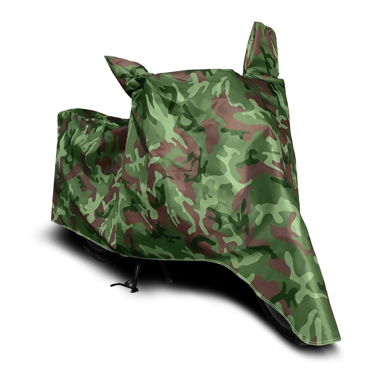 MIKANIX Waterproof & Dust Proof Two Wheeler Bike Body Cover with Mirror Pockets and Carry Bag Universal for All Bikes