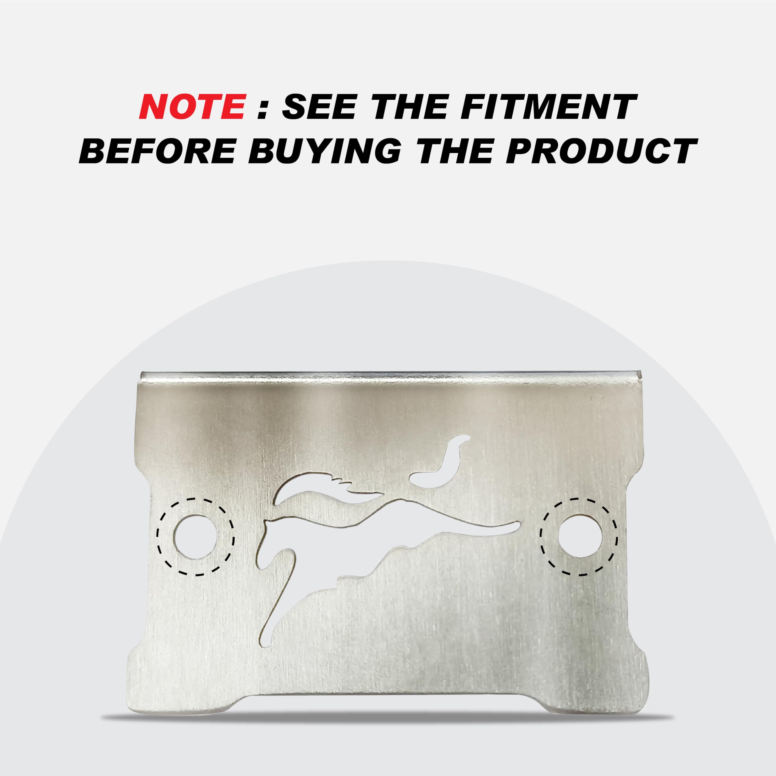 MIKANIX Stainless Steel Front Brake Oil Cap Guard for Ronin | Disc Brake Fluid Reservoir Protector Cover | Premium Bike Accessories