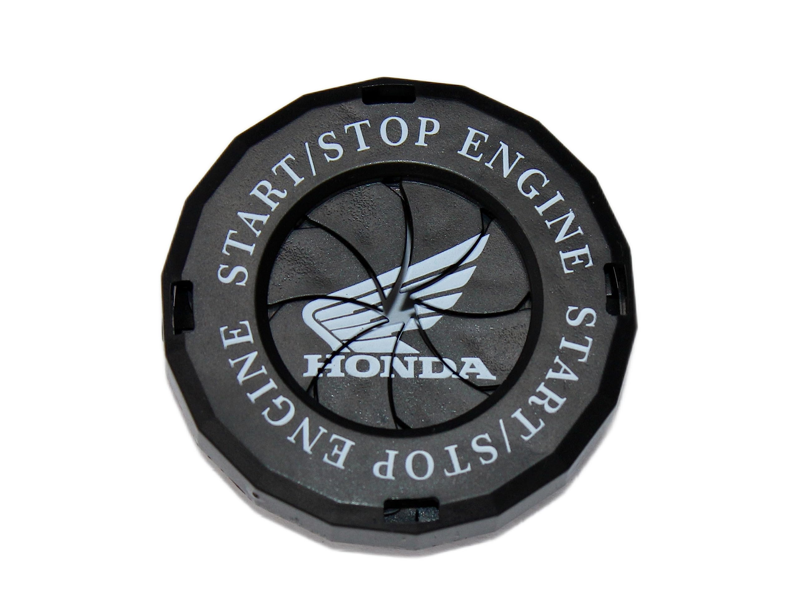 Rotary Bike & Car Engine Start/Stop Switch Cover/Ignition Lock Cap Cover Push Button Decorative Auto Accessories for All Bikes & Cars