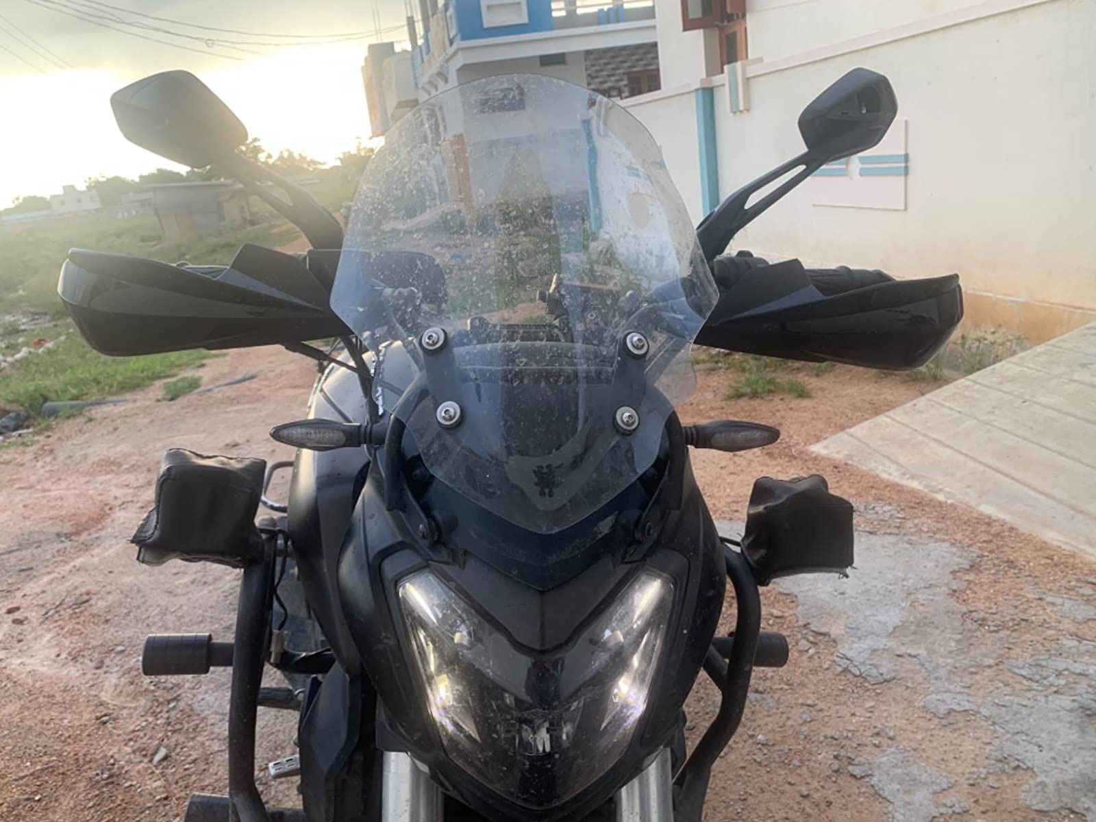 OBEROI'S TRADERS Universal Hand Guard Brake/Clutch Lever Guard Protectors/Wind Deflectors for All Bikes