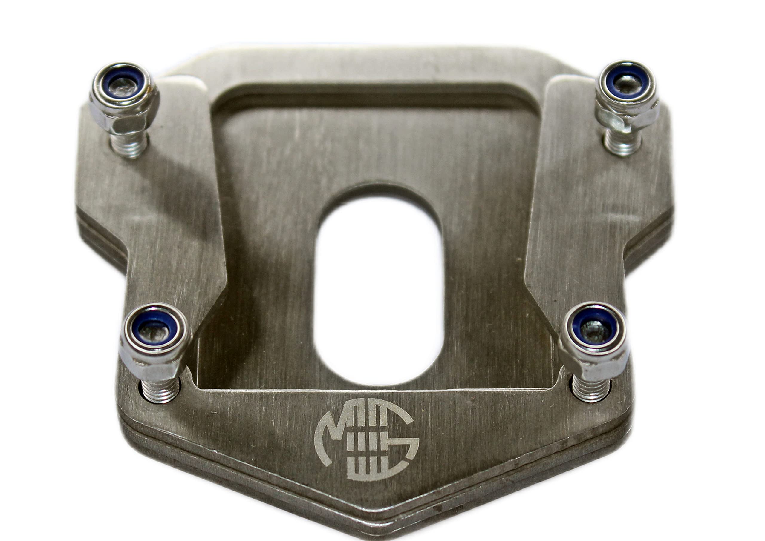 OBEROI'S TRADERS Stainless Steel Side Stand Extender/Stand Pad Compatible for Royal Enfield Hunter 350 Bike