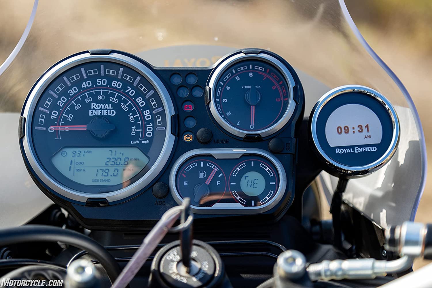 OBEROI'S TRADERS Bike Speedo Meter Display Screen Tempered Glass/Guard Anti Scratch Protector Compatible for Royal Enfield Himalayan