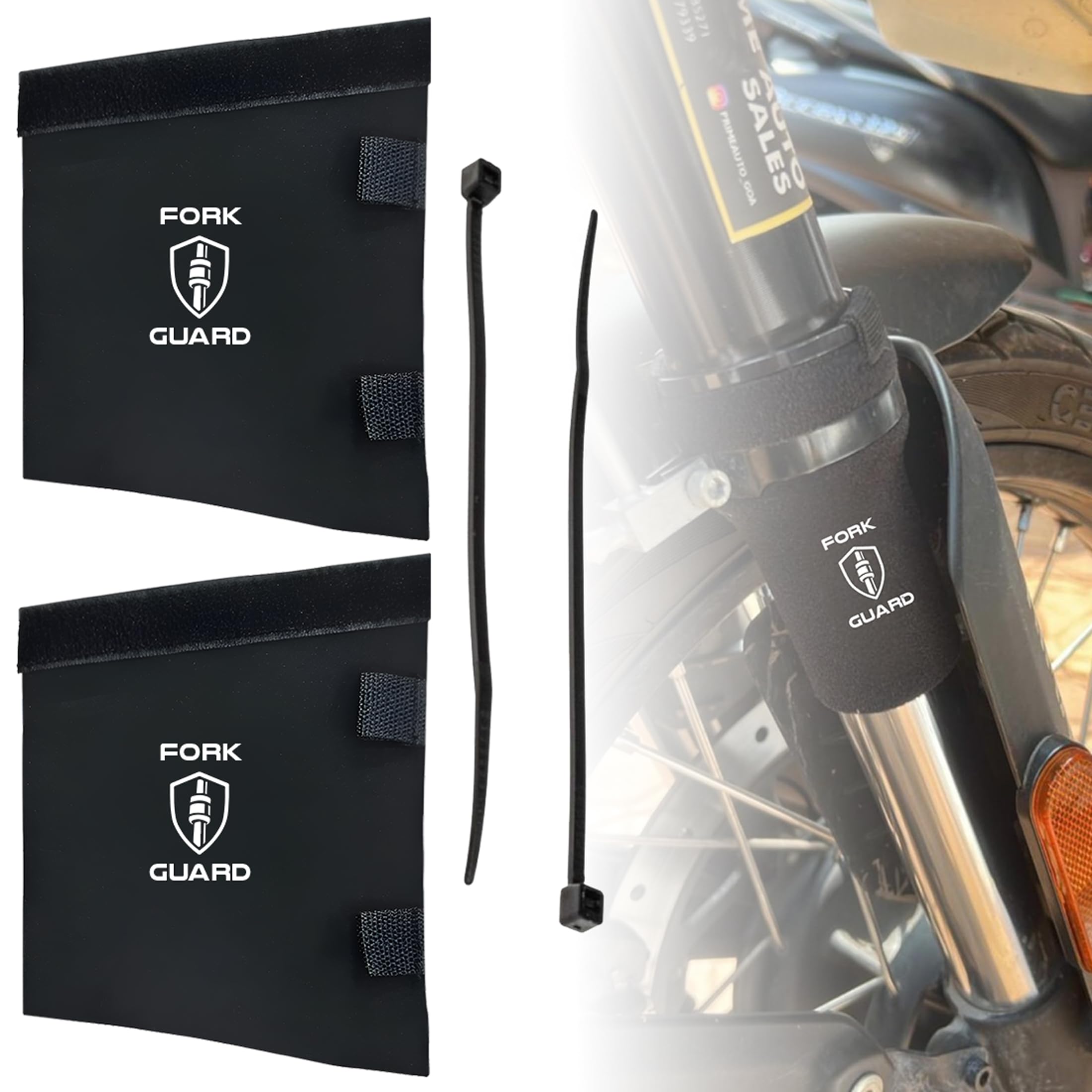 MIKANIX Universal Bike Front Shocker Fork Seal Covers | Protect Suspension Forks from Dust, Dirt, Water & Debris | Extend Shocker Life & Ensure Smooth Performance for All Motorcycles